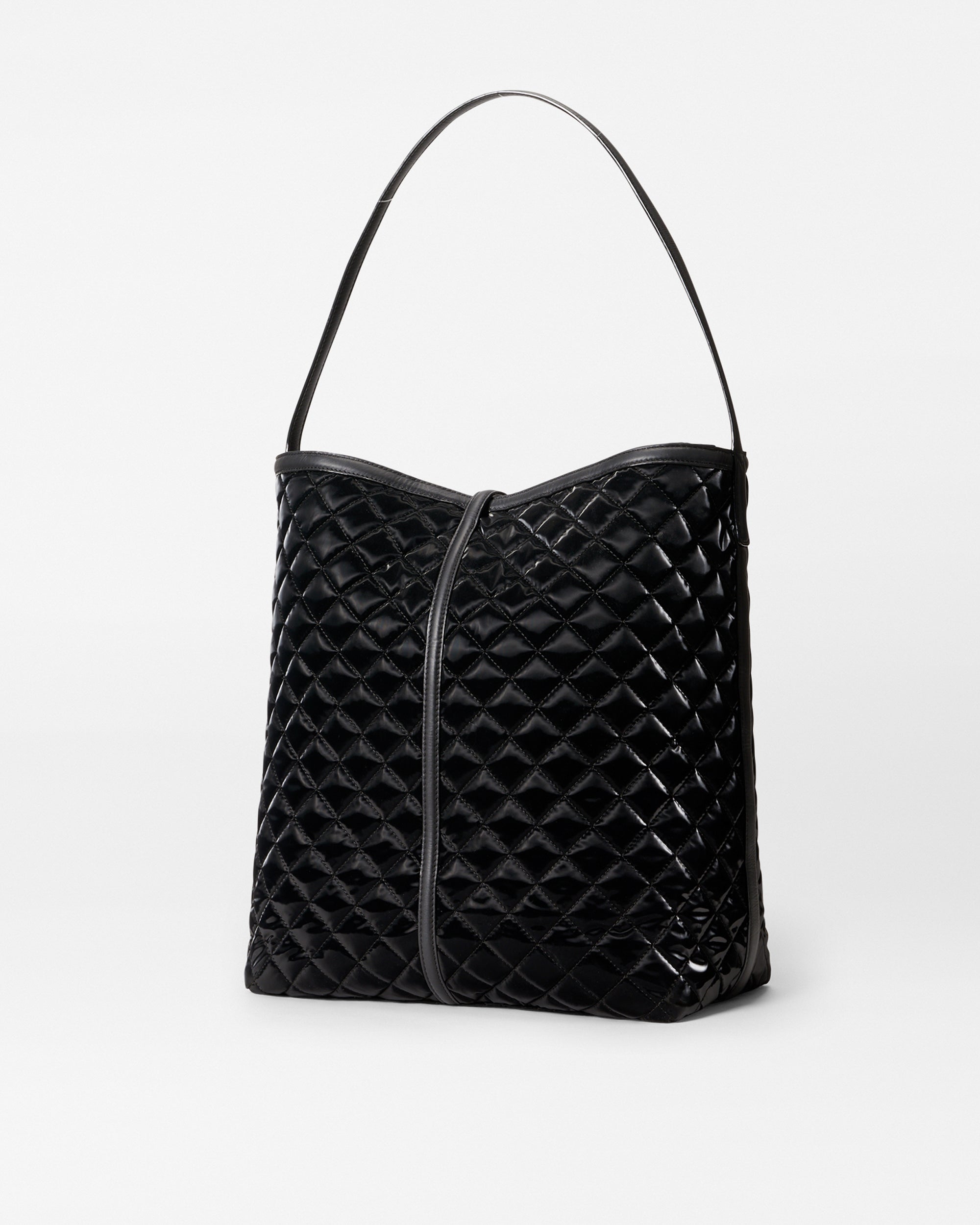 Black Liquid Large Astor Hobo