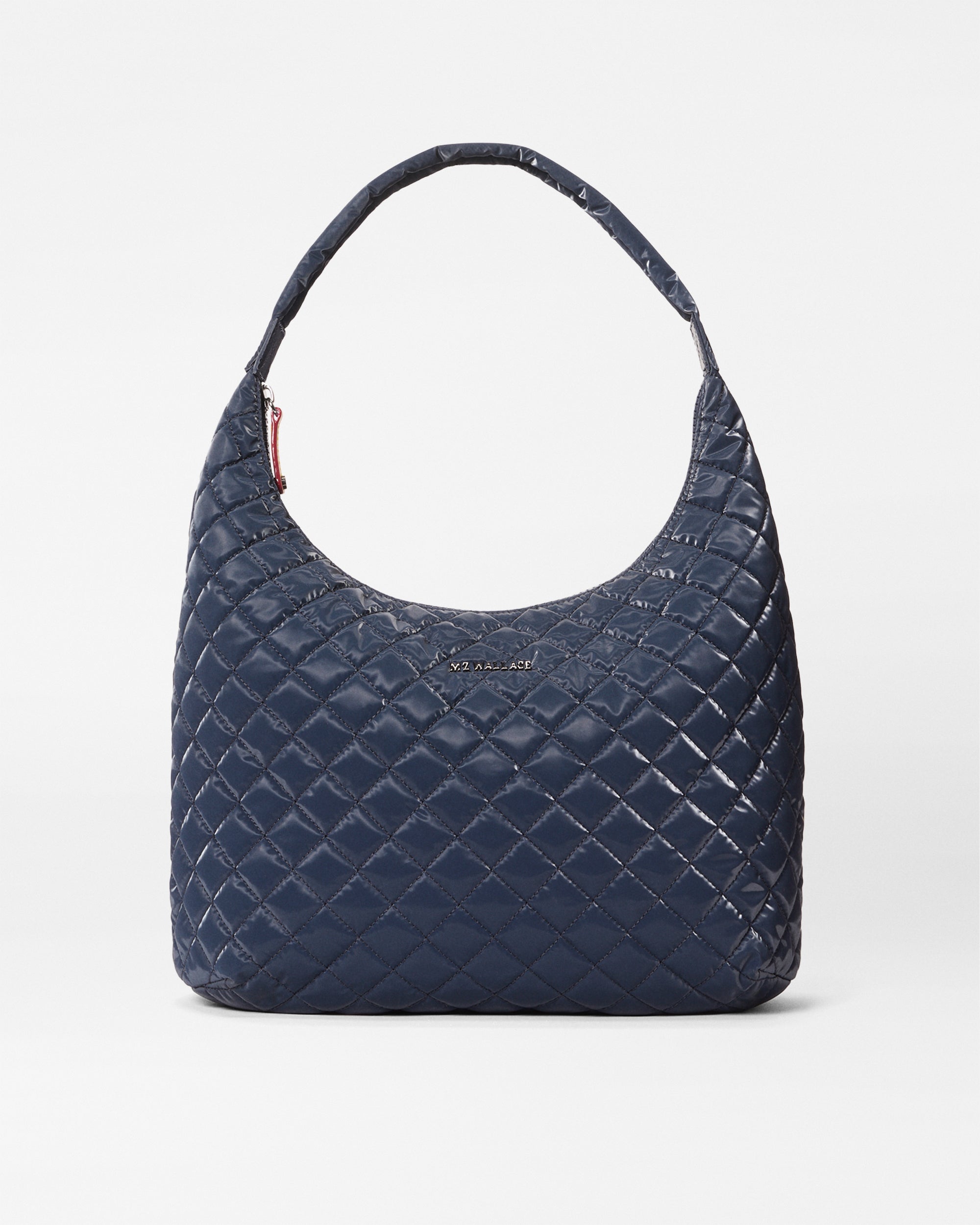 MZ Wallace Blue Quilted Tote Bag