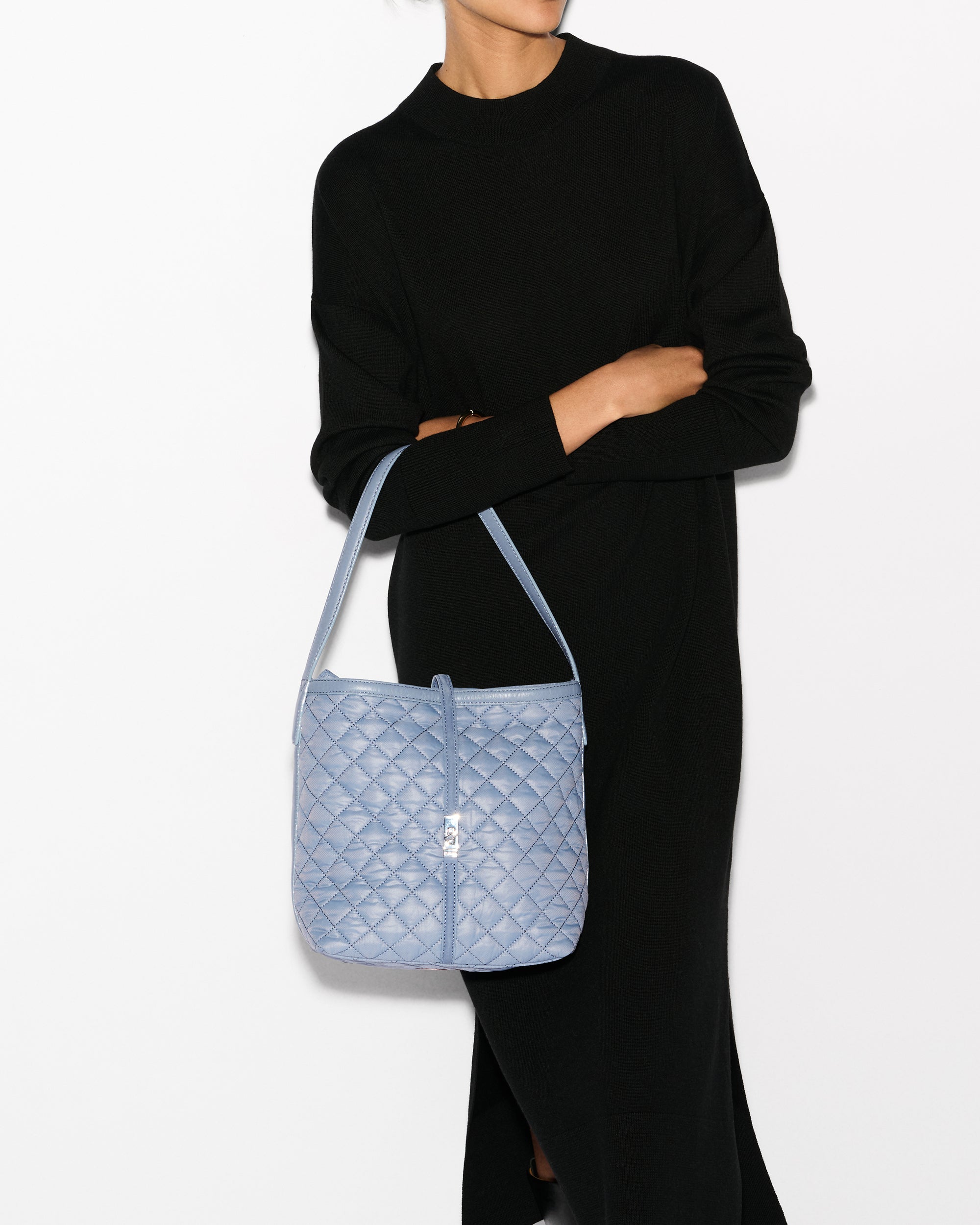 Stone Blue Small Astor Hobo