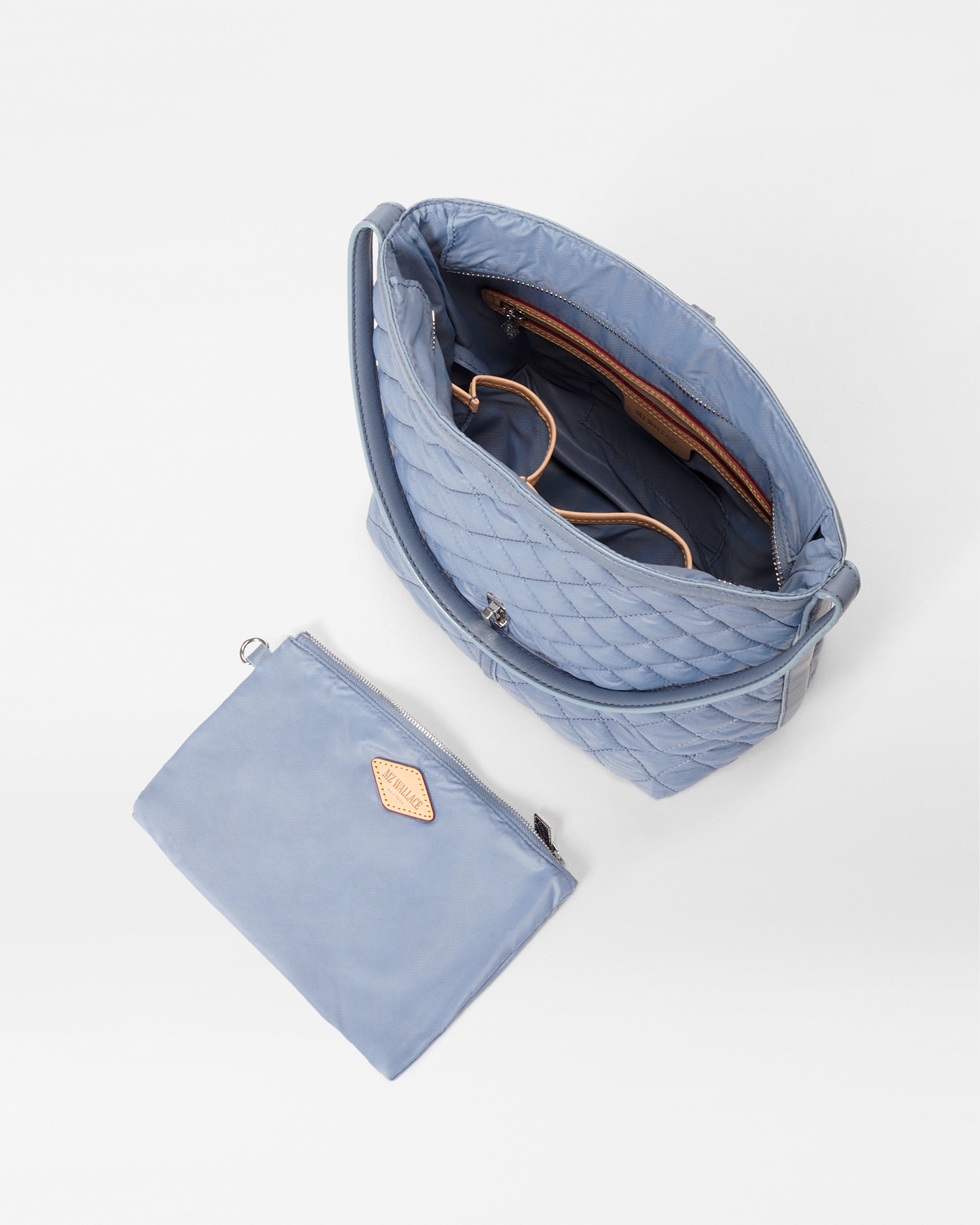 Stone Blue Small Astor Hobo