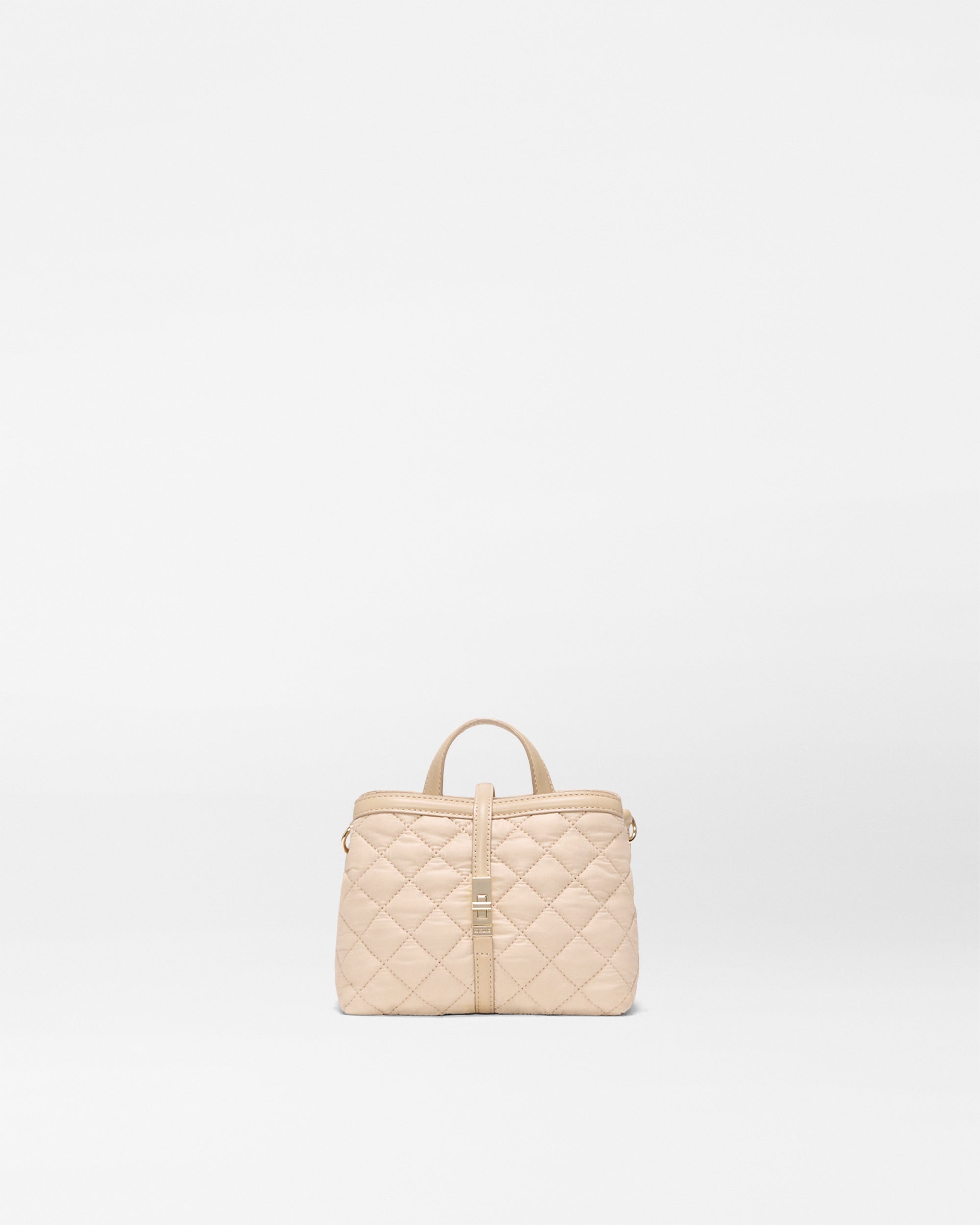 Sandshell with Brown Mini Astor Top Handle