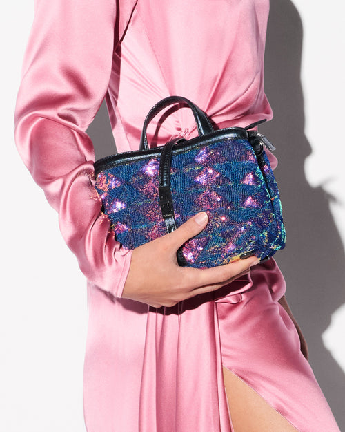 Aurora Sequin Mini Astor Top Handle