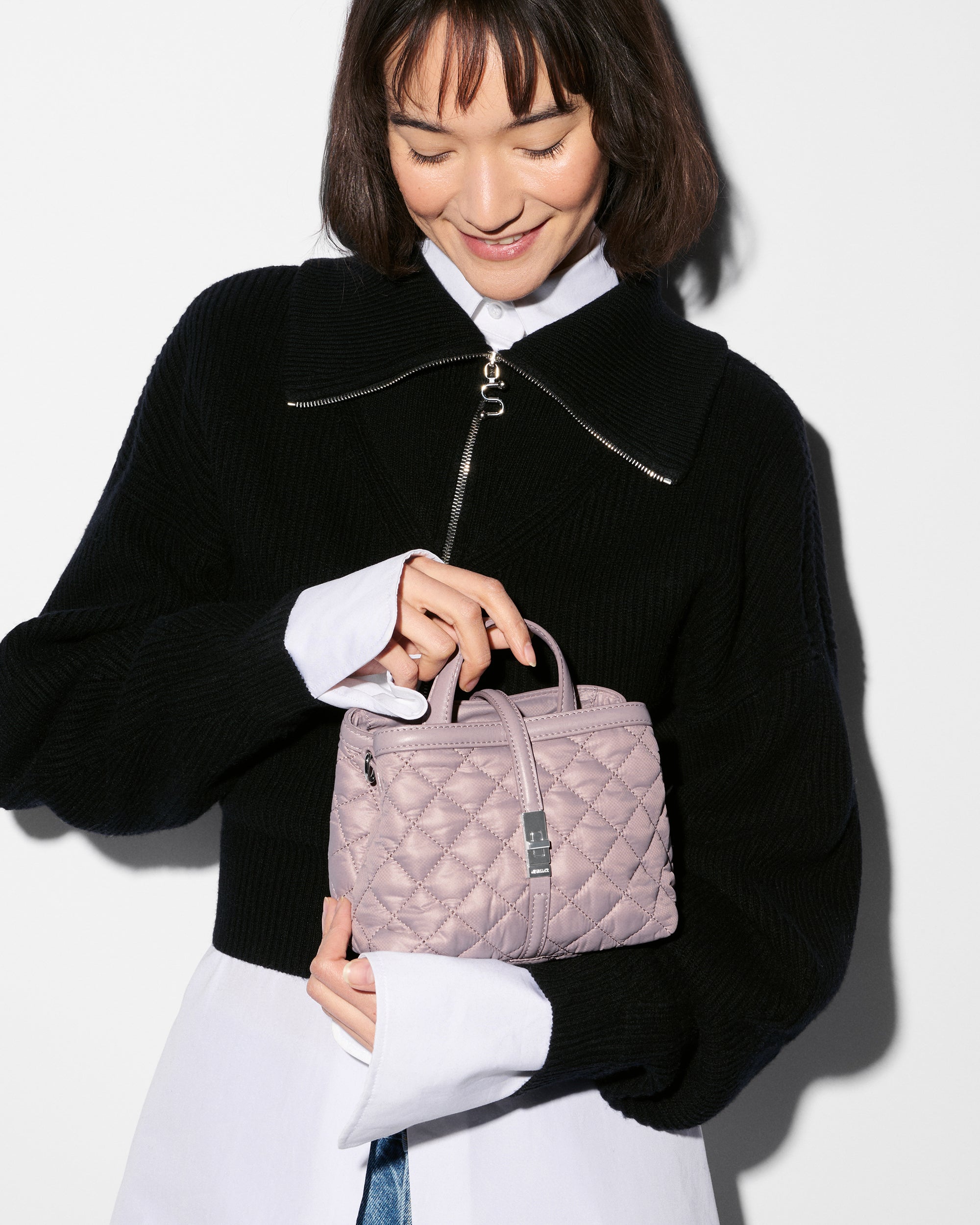 MZ Wallace | Quail Mini Astor Top Handle Bag | Crossbody