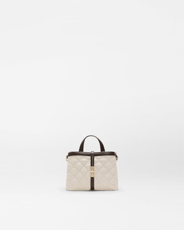Sandy Linen Mini Astor Top Handle