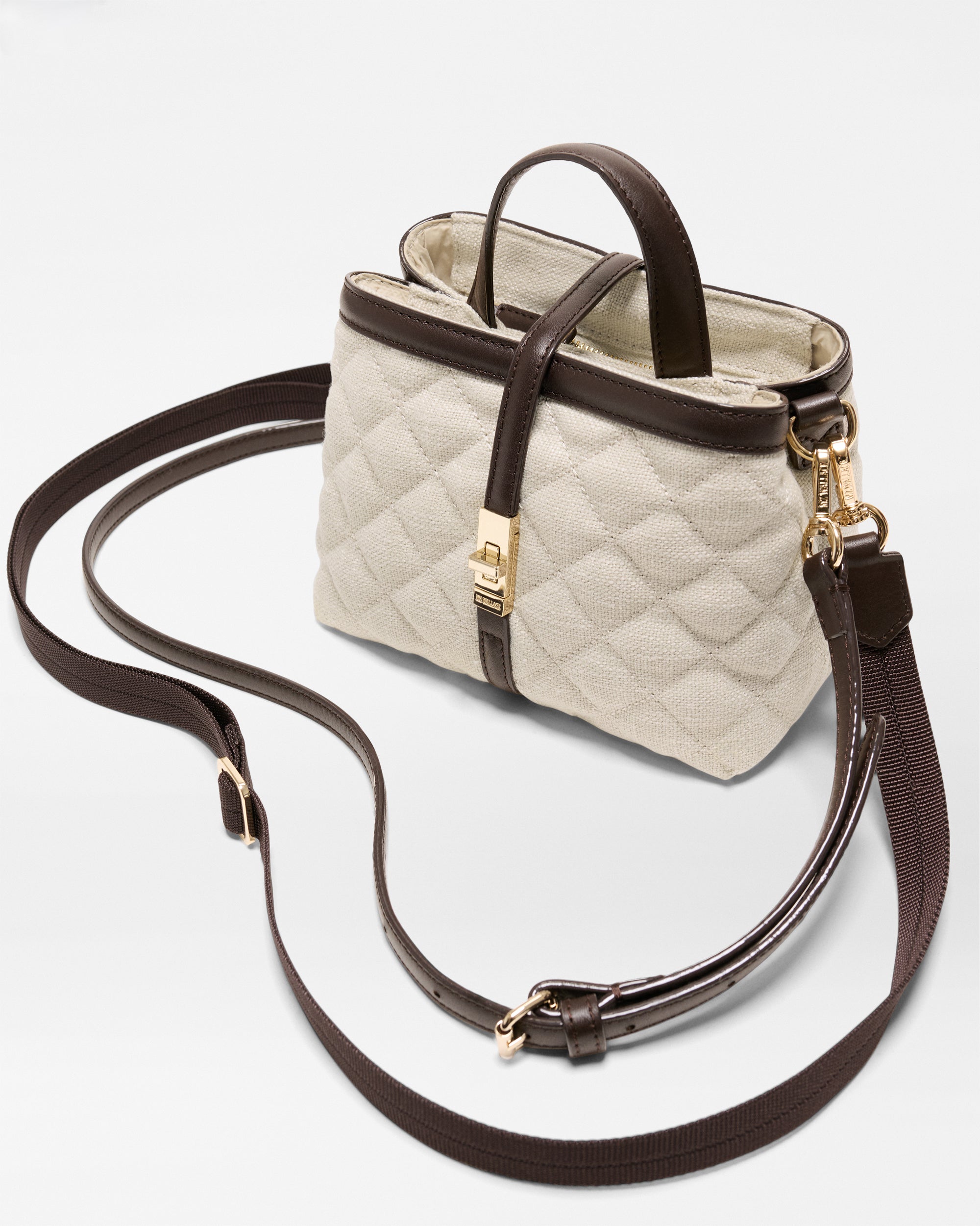 Sandy Linen Mini Astor Top Handle