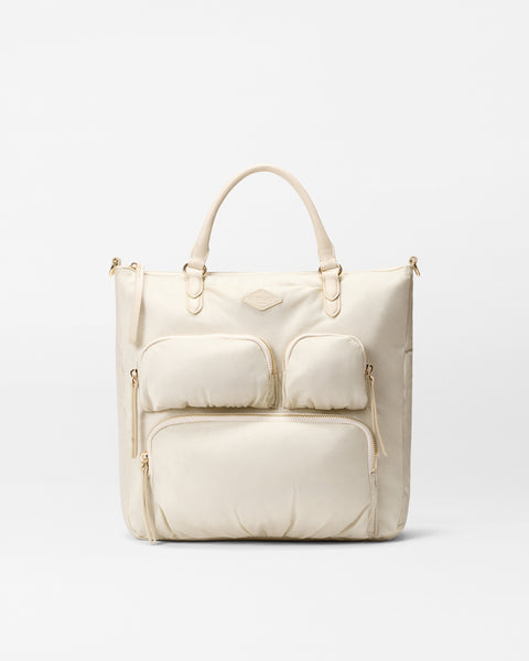 Beige Convertible Backpack | MZ Wallace