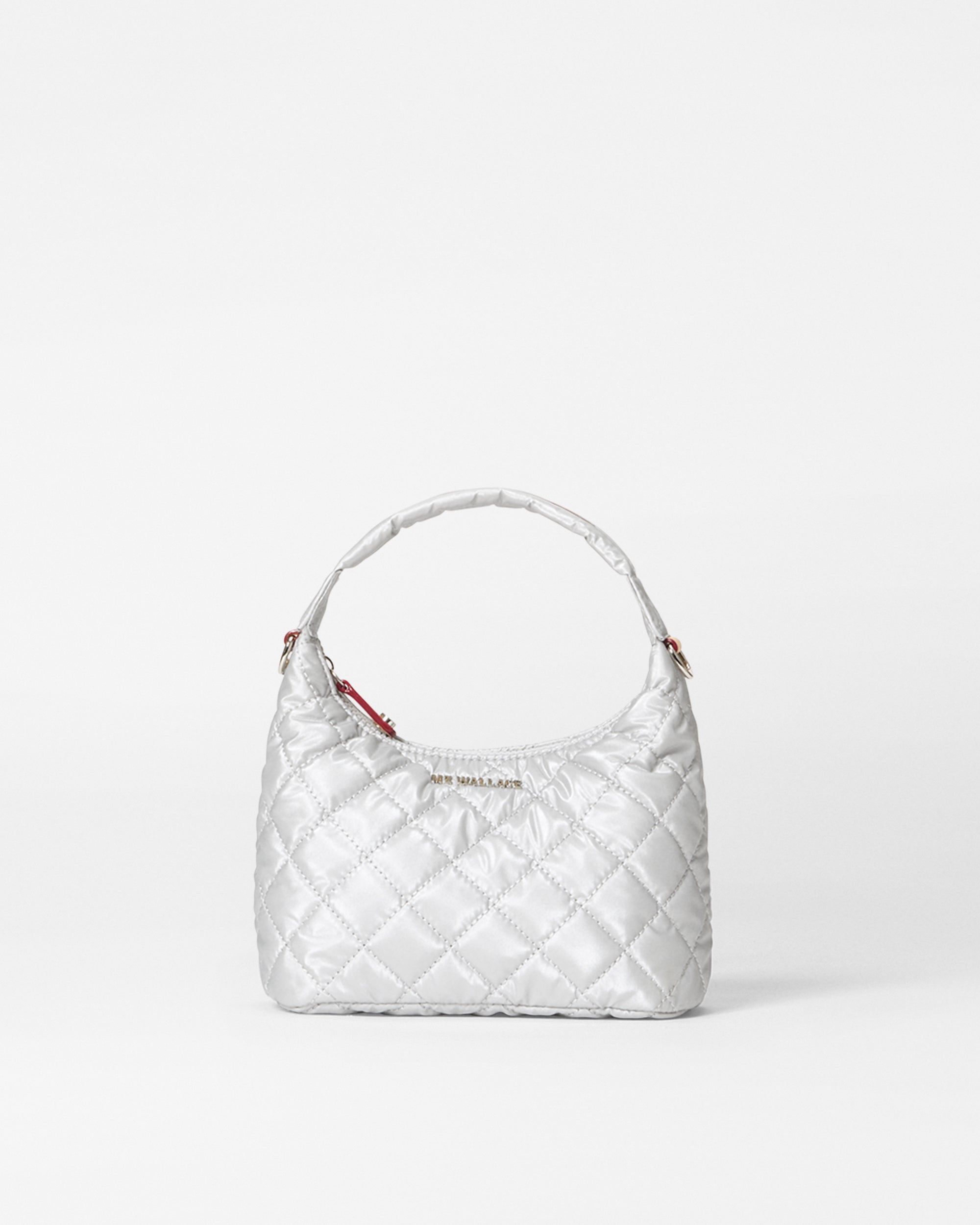 Oyster Metallic Mini Metro Hobo