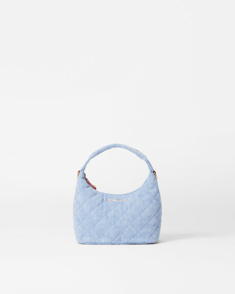 True Light Denim Mini Metro Hobo