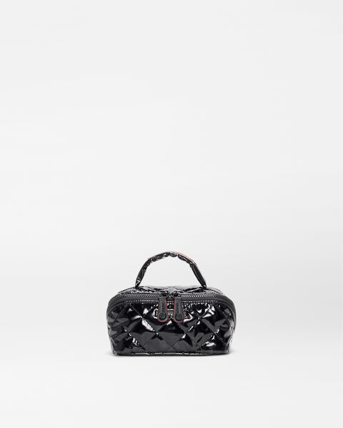 Black Lacquer Mini Accordion Jewelry Case