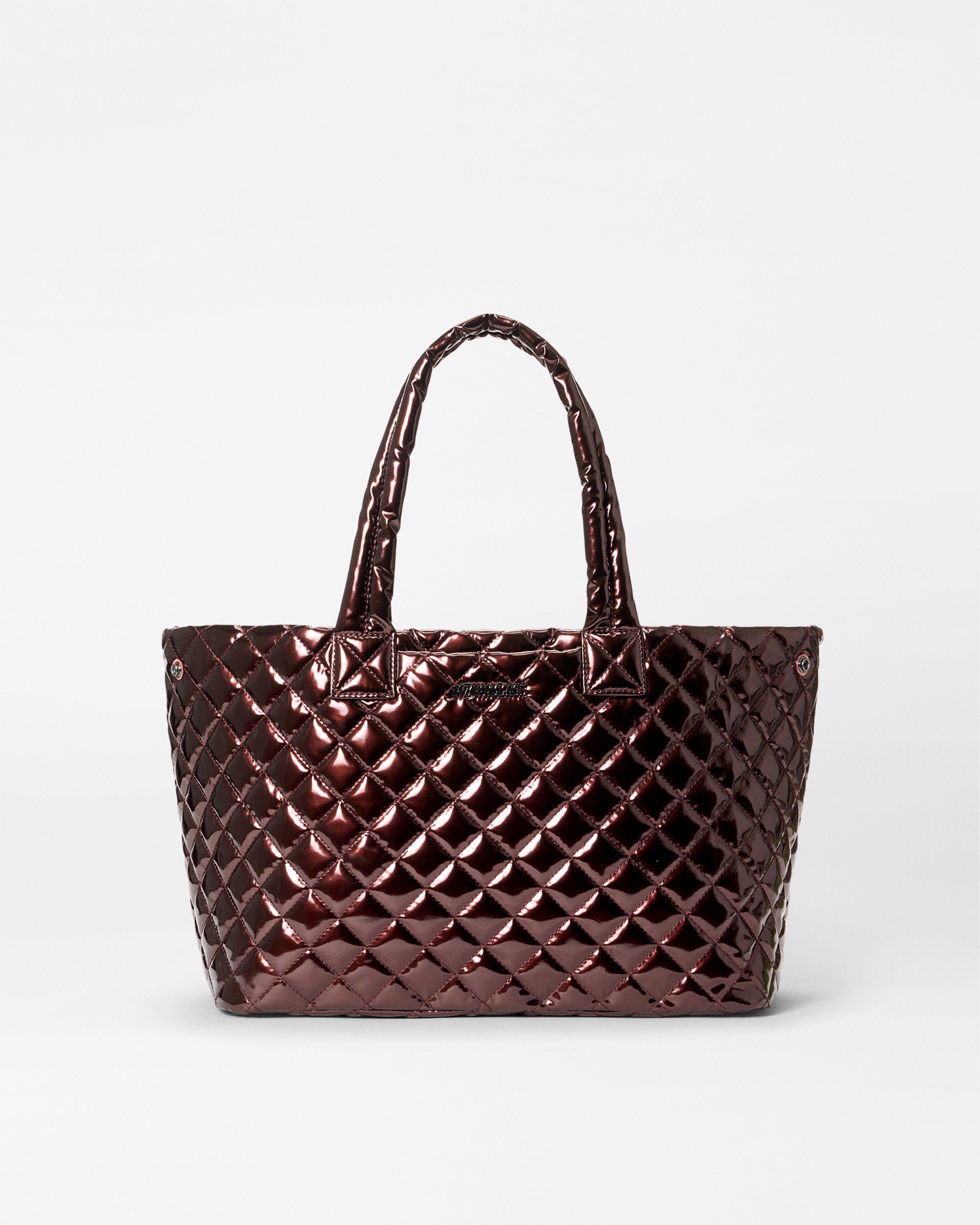 Bordeaux Lacquer Medium Metro City Tote