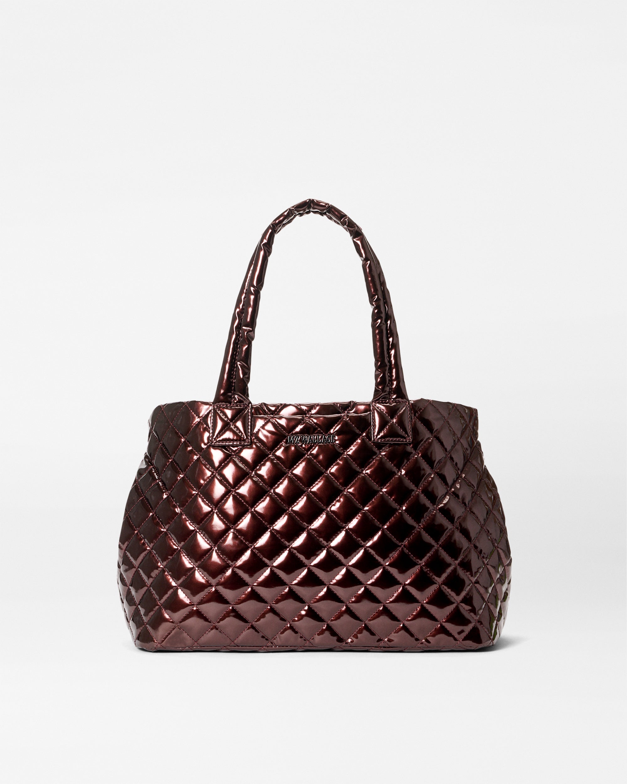 Bordeaux Lacquer Medium Metro City Tote