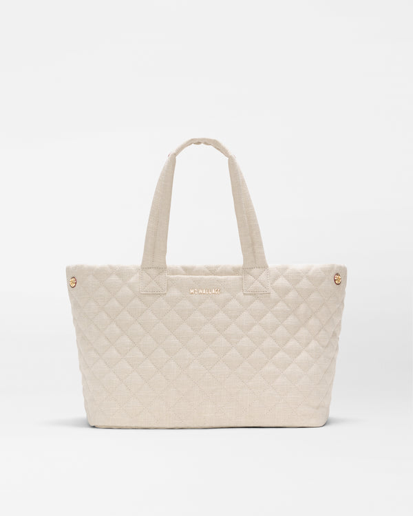 Sandy Linen Medium Metro City Tote