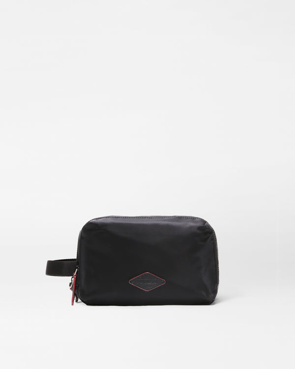 Black Triple Zip Dopp Kit