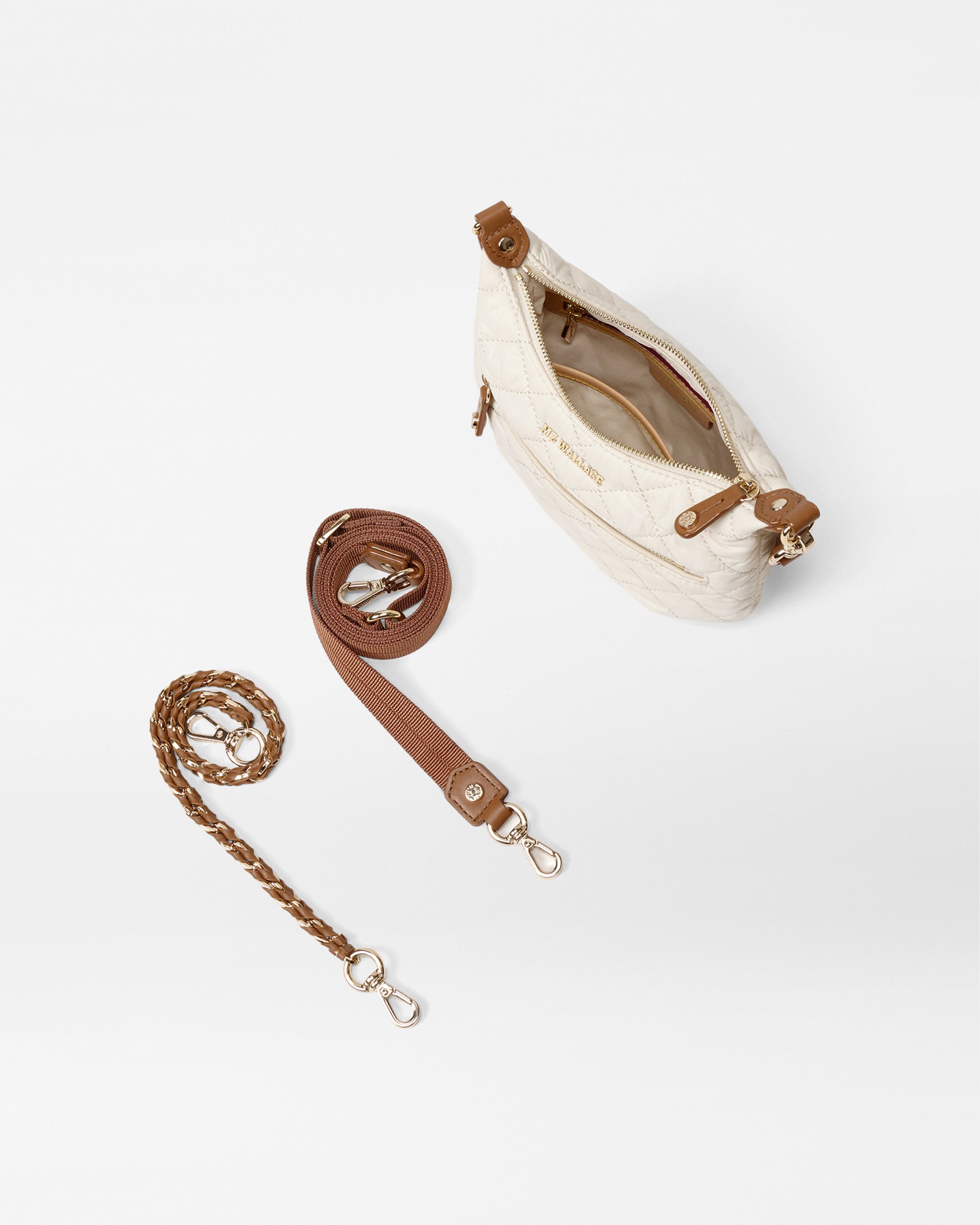 Sandshell with Brown Mini Crosby Sienna