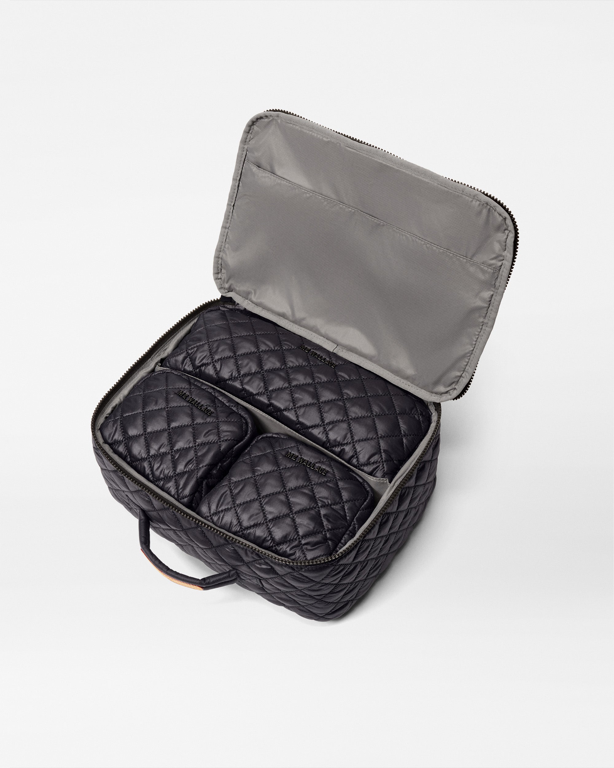 Black Metro Packable Pouch Set