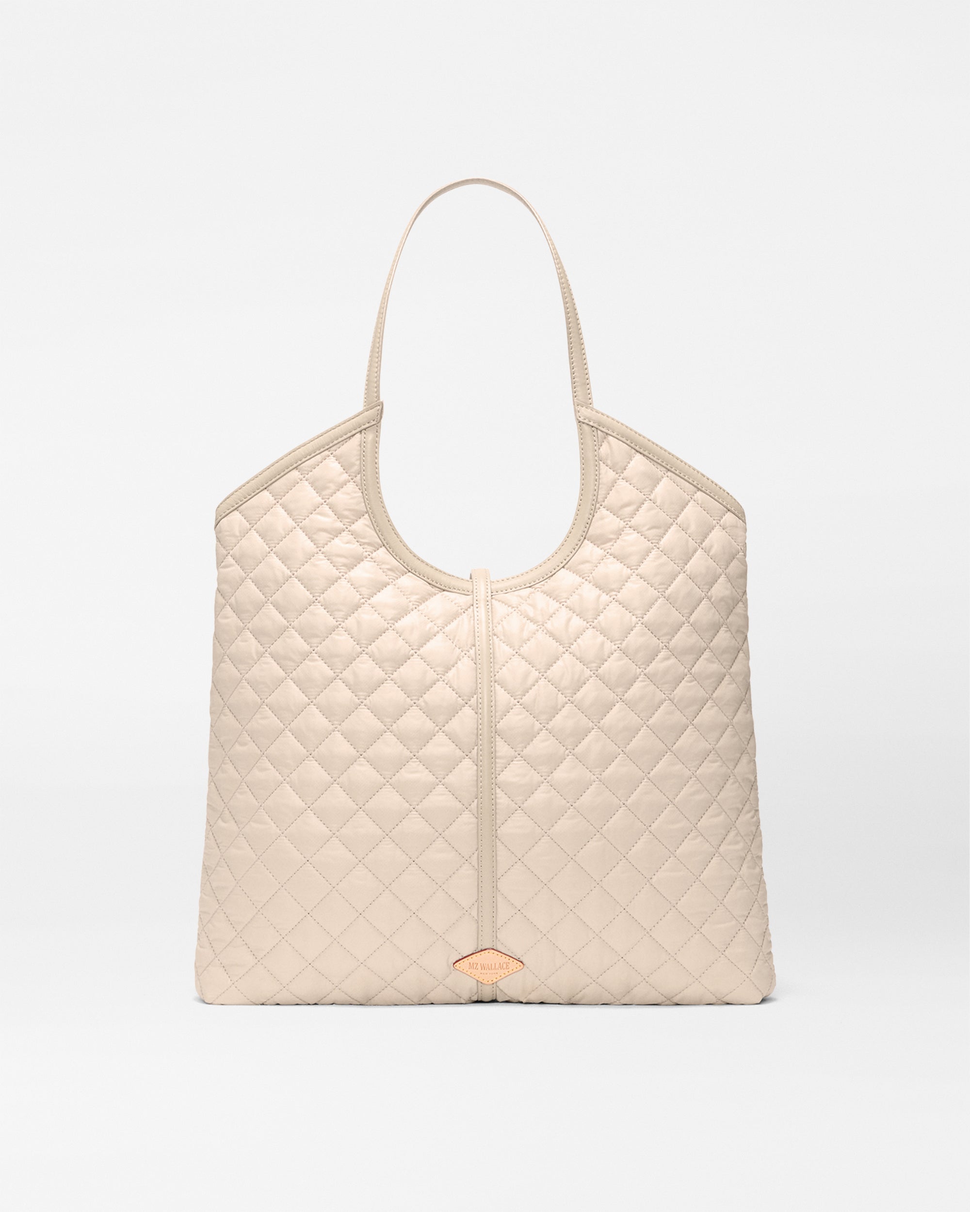 MZ Wallace Buff Ivory Large Astor Tote Bag - Luxury Tote Handbags