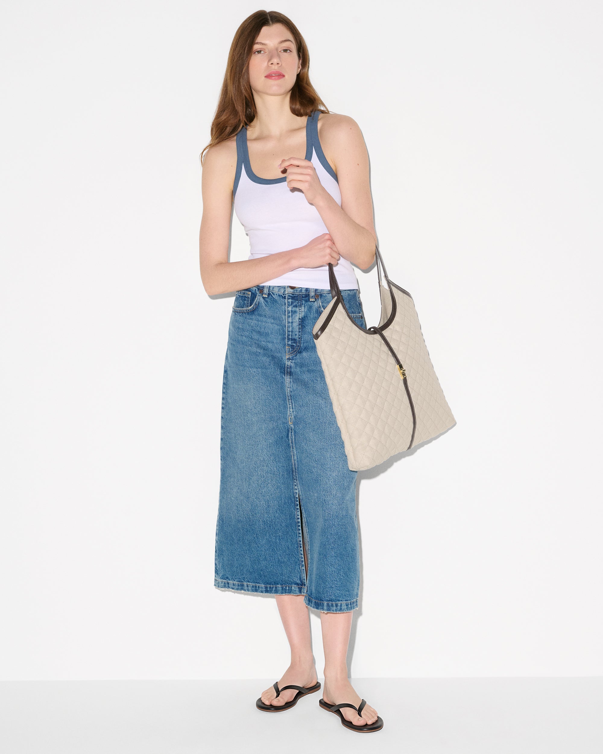 Sandy Linen Large Astor Tote