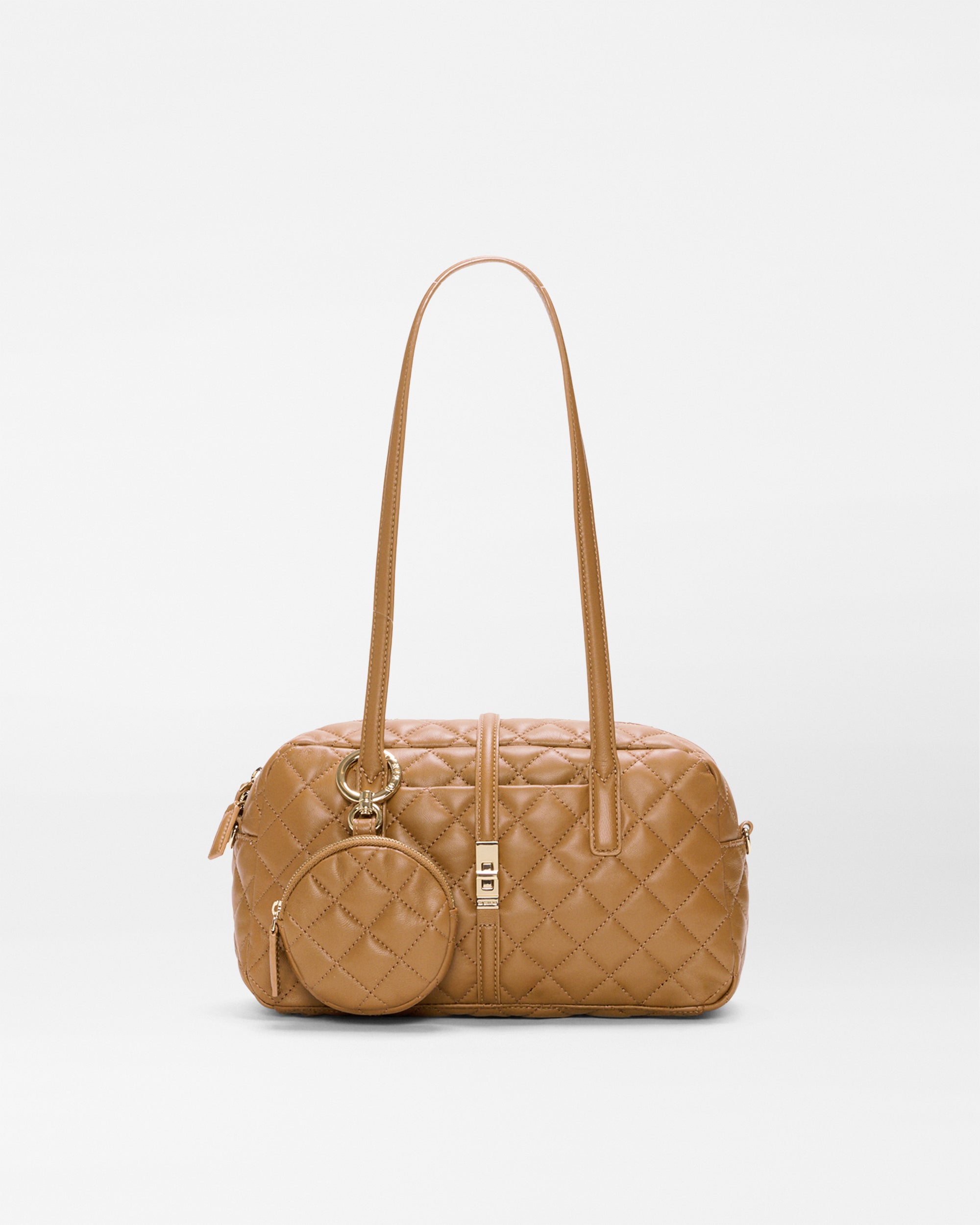 Caramel Leather Small Astor Satchel