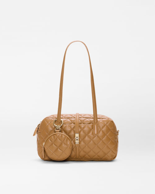 Caramel Leather Small Astor Satchel