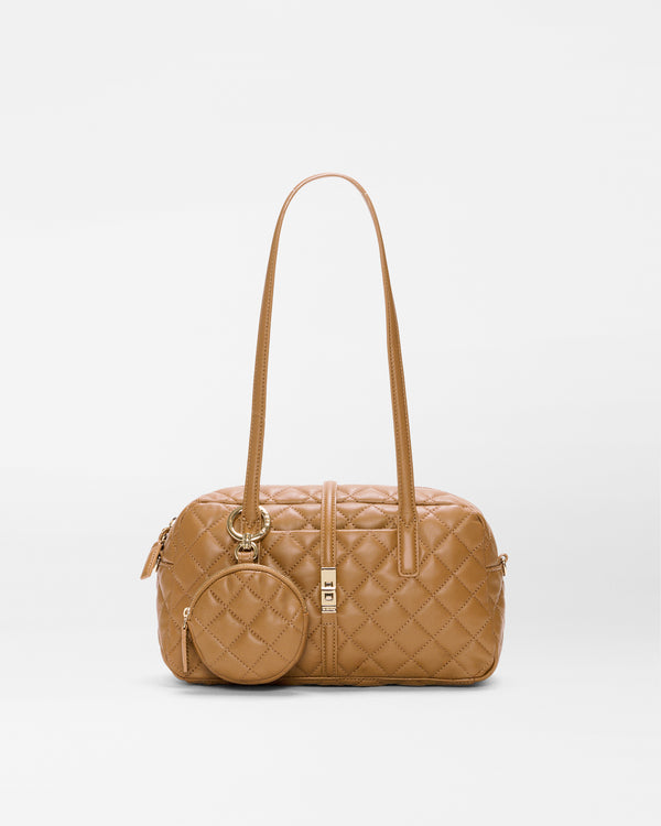 Caramel Leather Small Astor Satchel