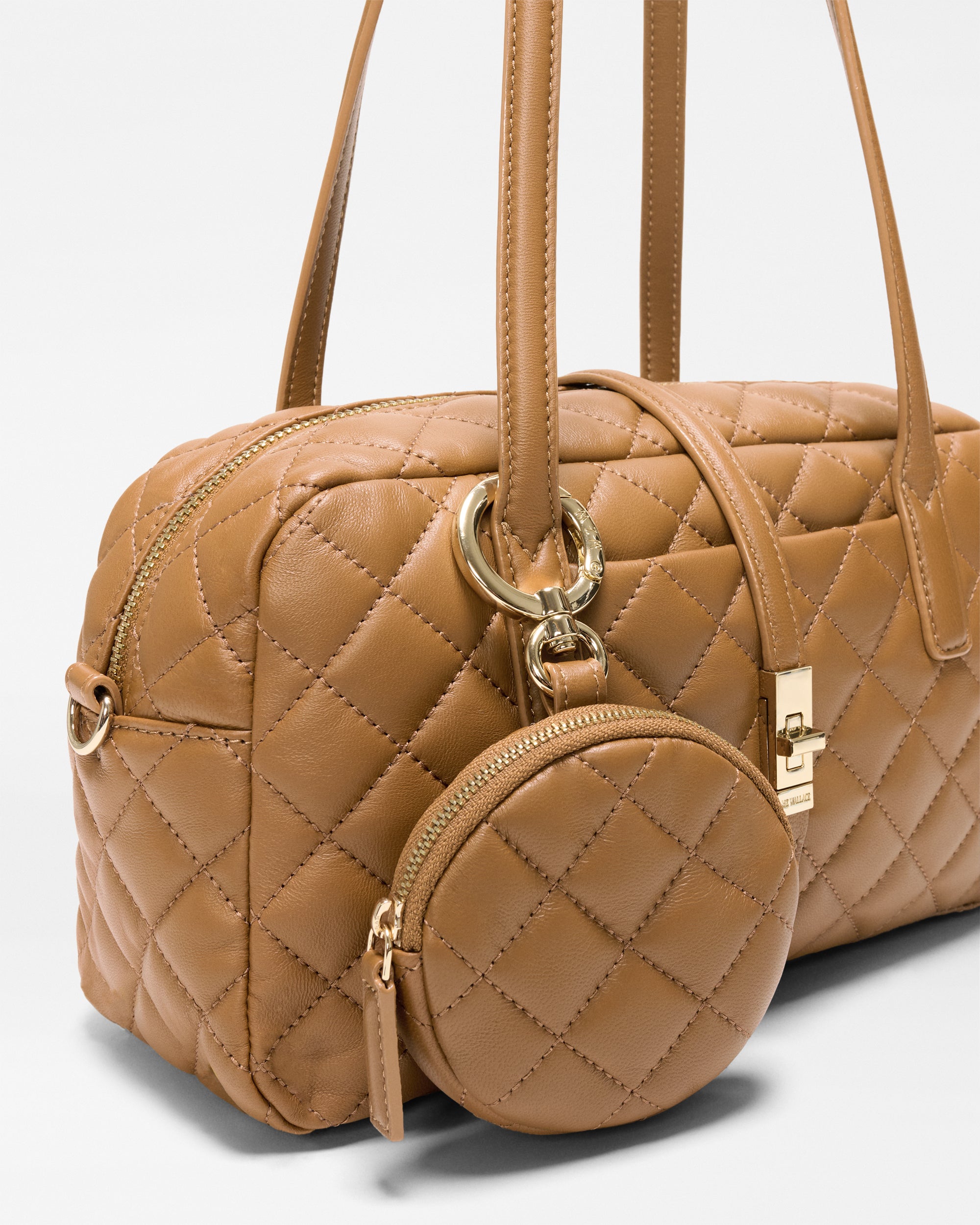 Caramel Leather Small Astor Satchel