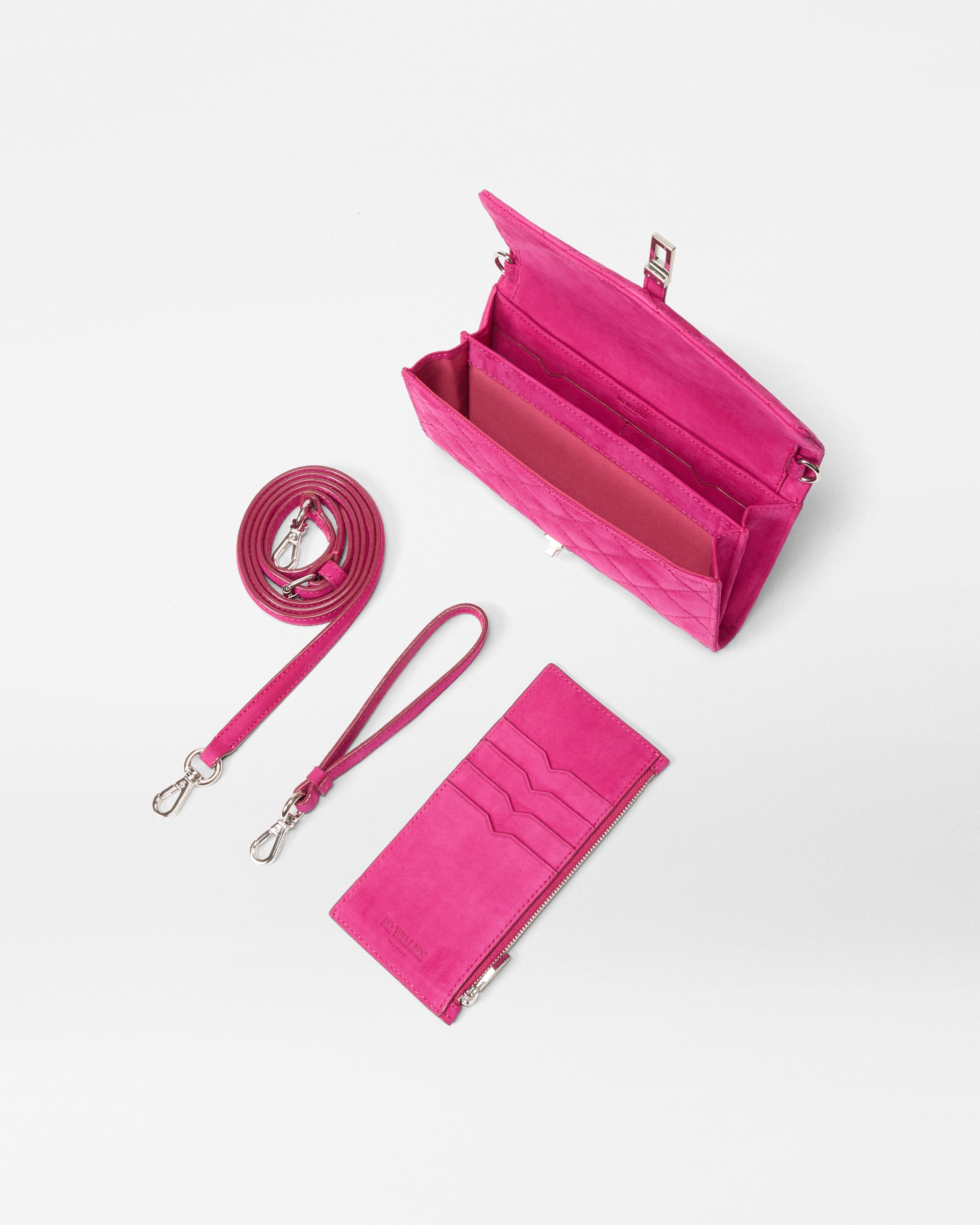 Raspberry Nubuck Astor Convertible Crossbody