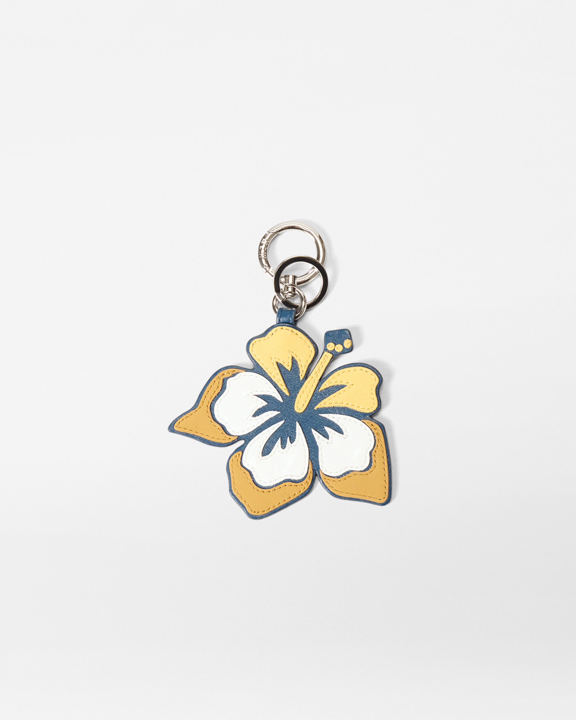 Multi leather Hibiscus Charm
