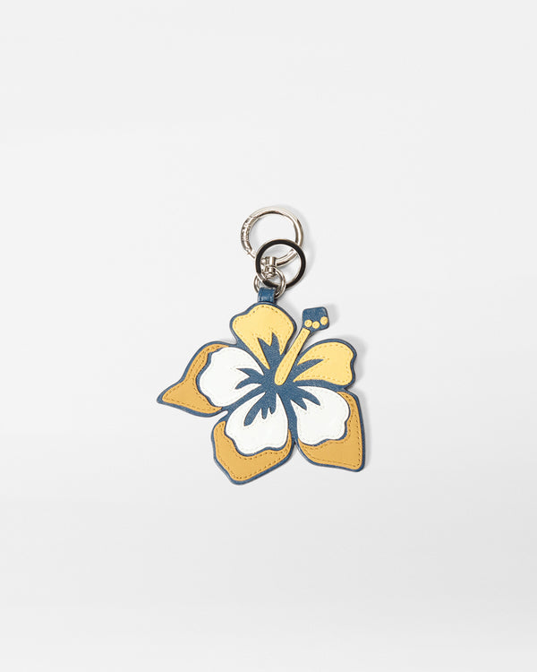 Multi leather Hibiscus Charm