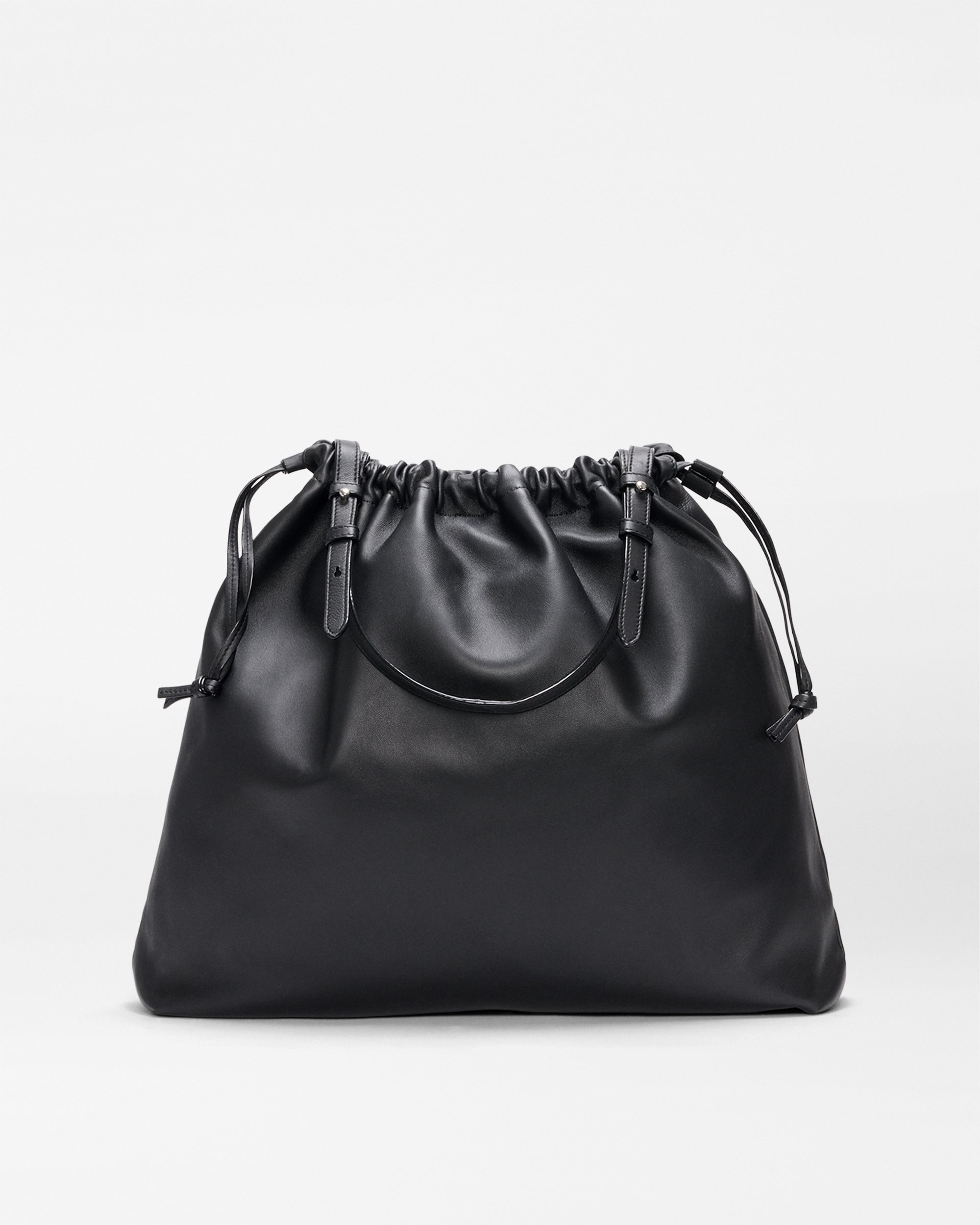 Black Leather Waverly Shoulder