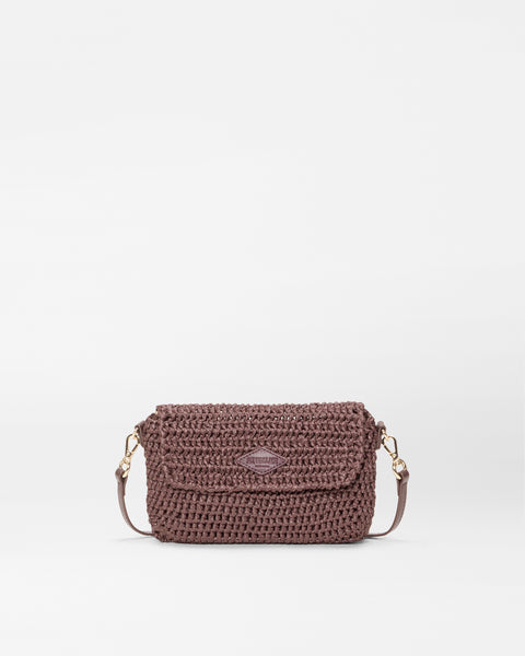 MZ Wallace Brown Crochet Crochet Convertible Crossbody – Crossbody