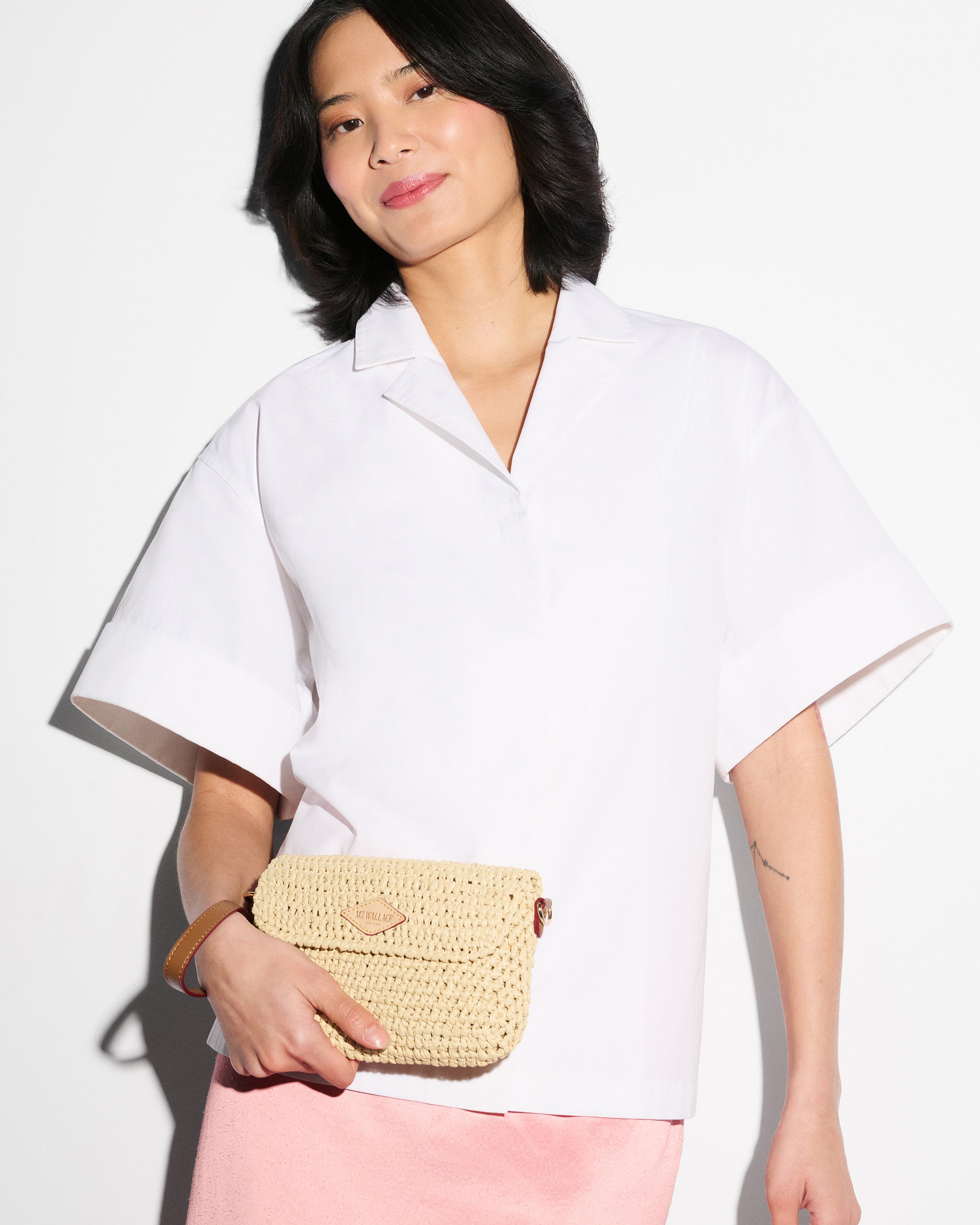 Camel Crochet Crochet Convertible Crossbody