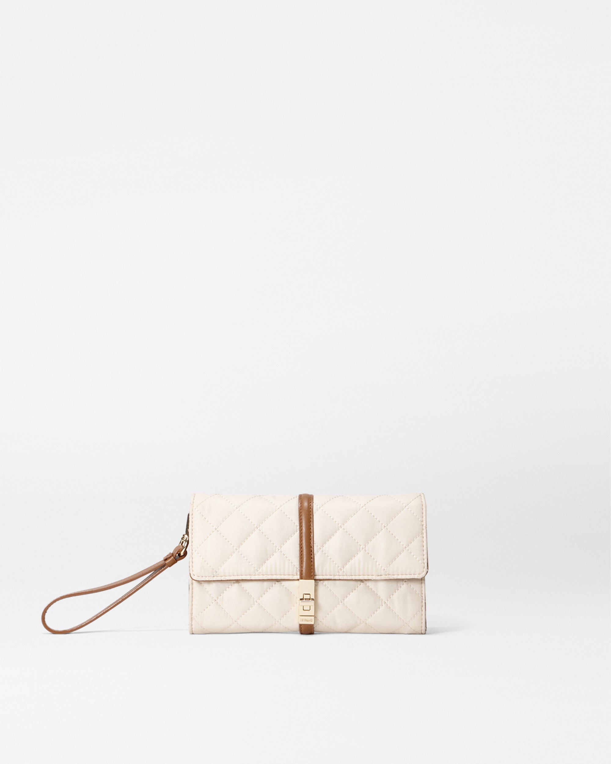 Sandshell with Brown Astor Convertible Crossbody (Fabric)