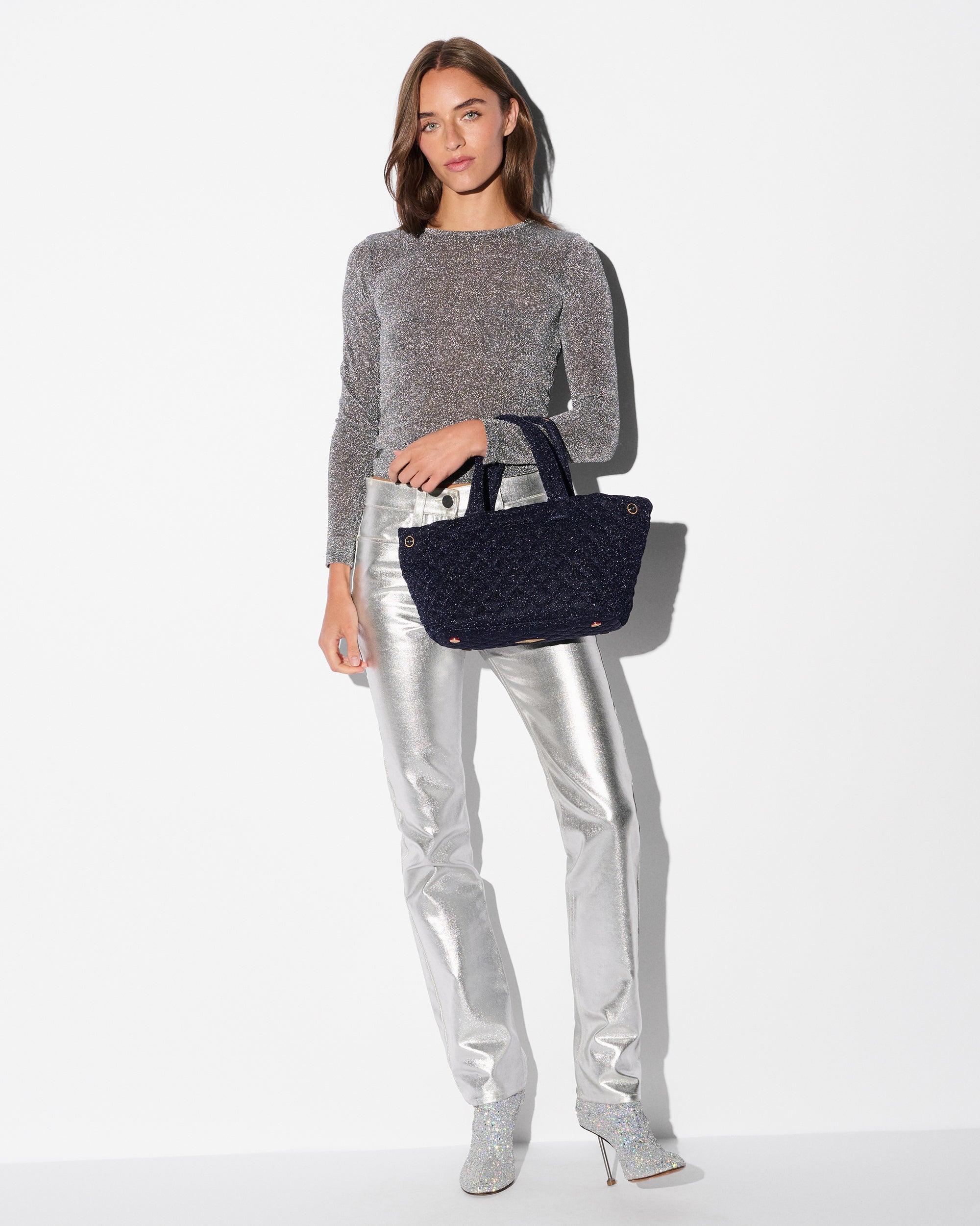 Midnight Shimmer Small Metro City Tote