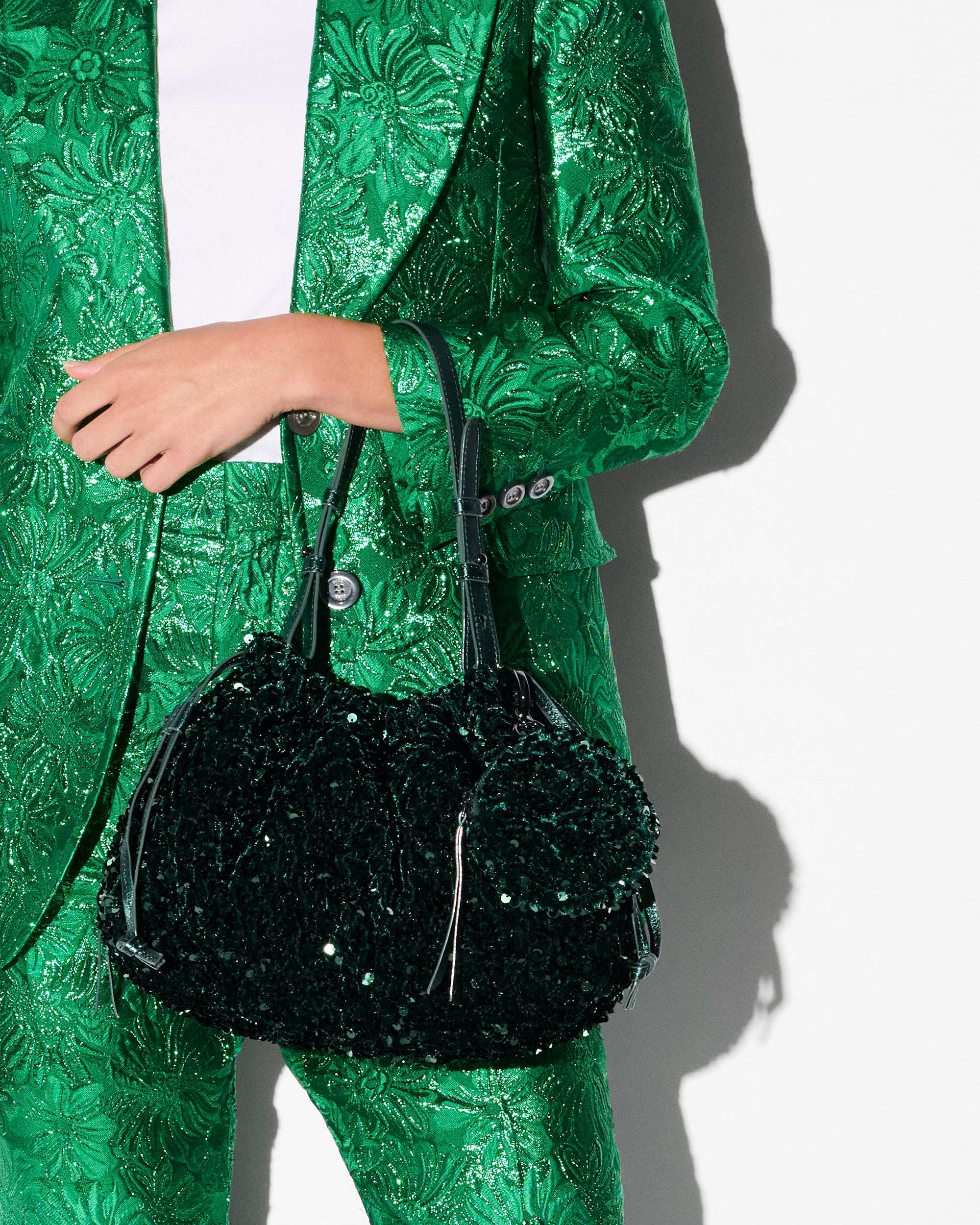 Mallard Sequin Small Waverly Shoulder