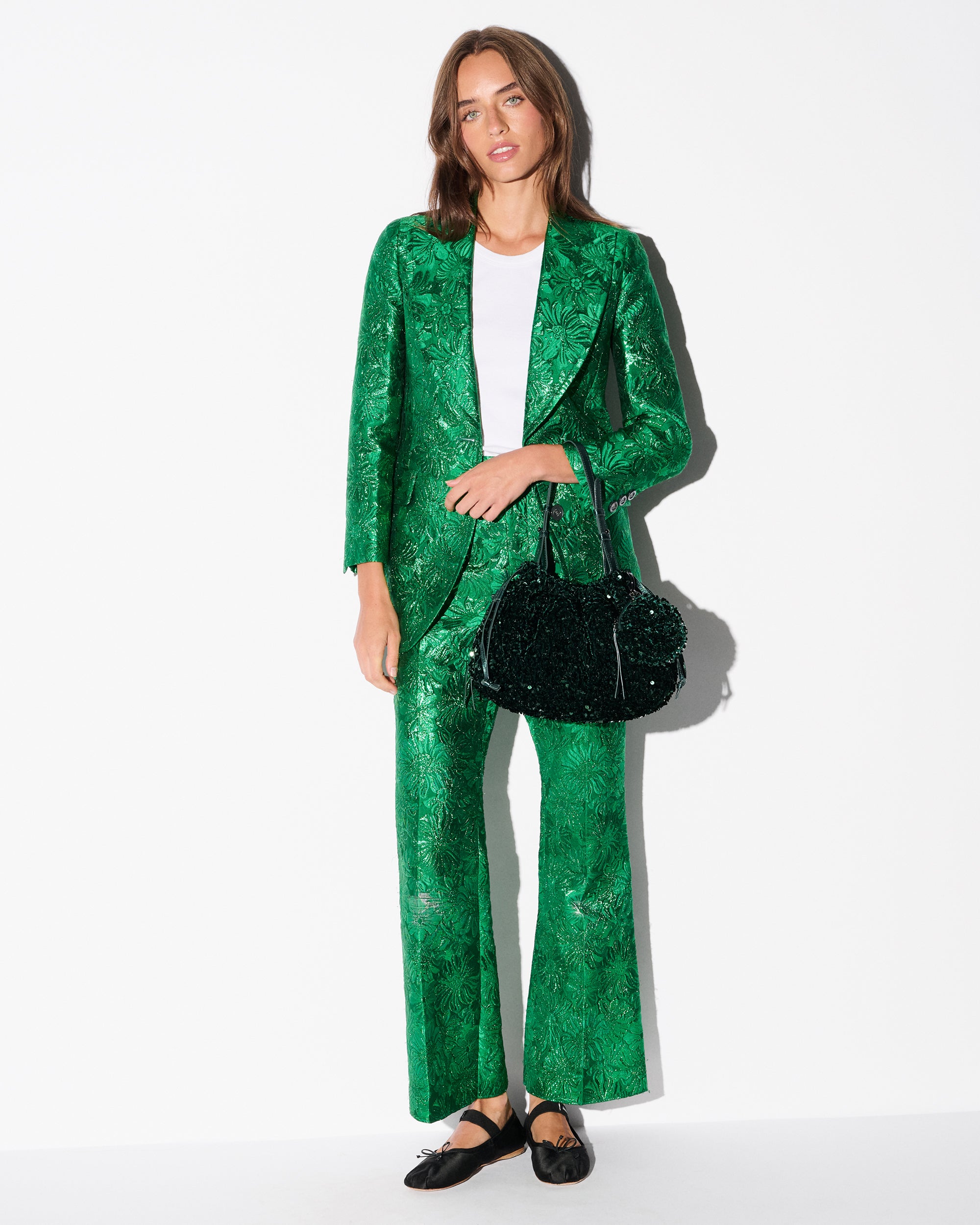 Mallard Sequin Small Waverly Shoulder