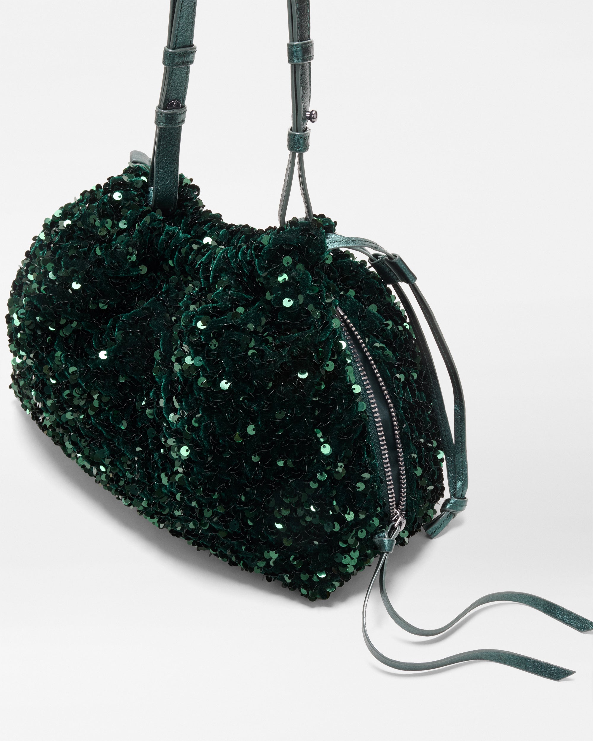 Mallard Sequin Small Waverly Shoulder