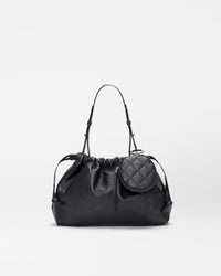 Black Leather Small Waverly Shoulder