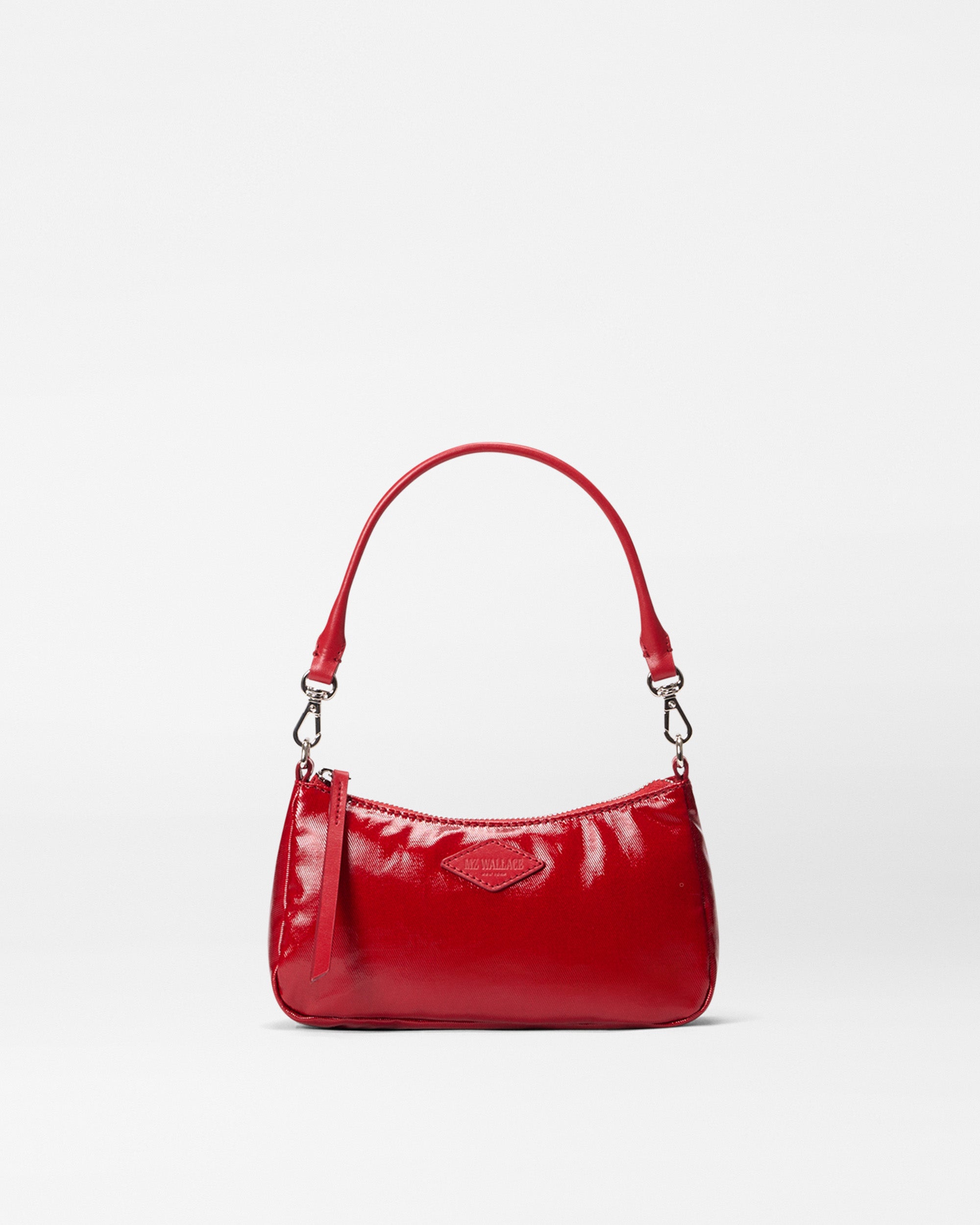 Front view of MZ Wallace Red Mini Purse