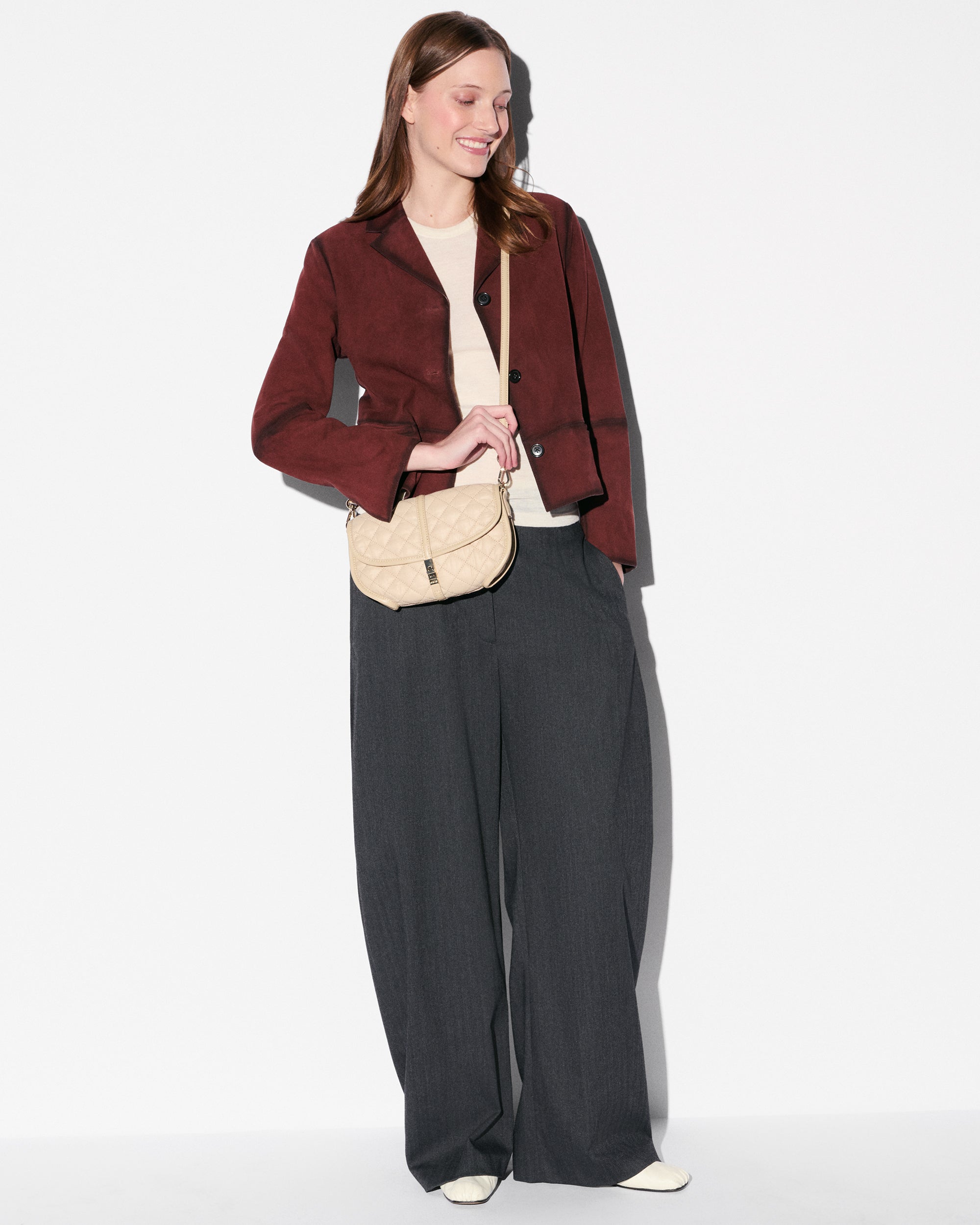 Buff Small Astor Convertible Clutch