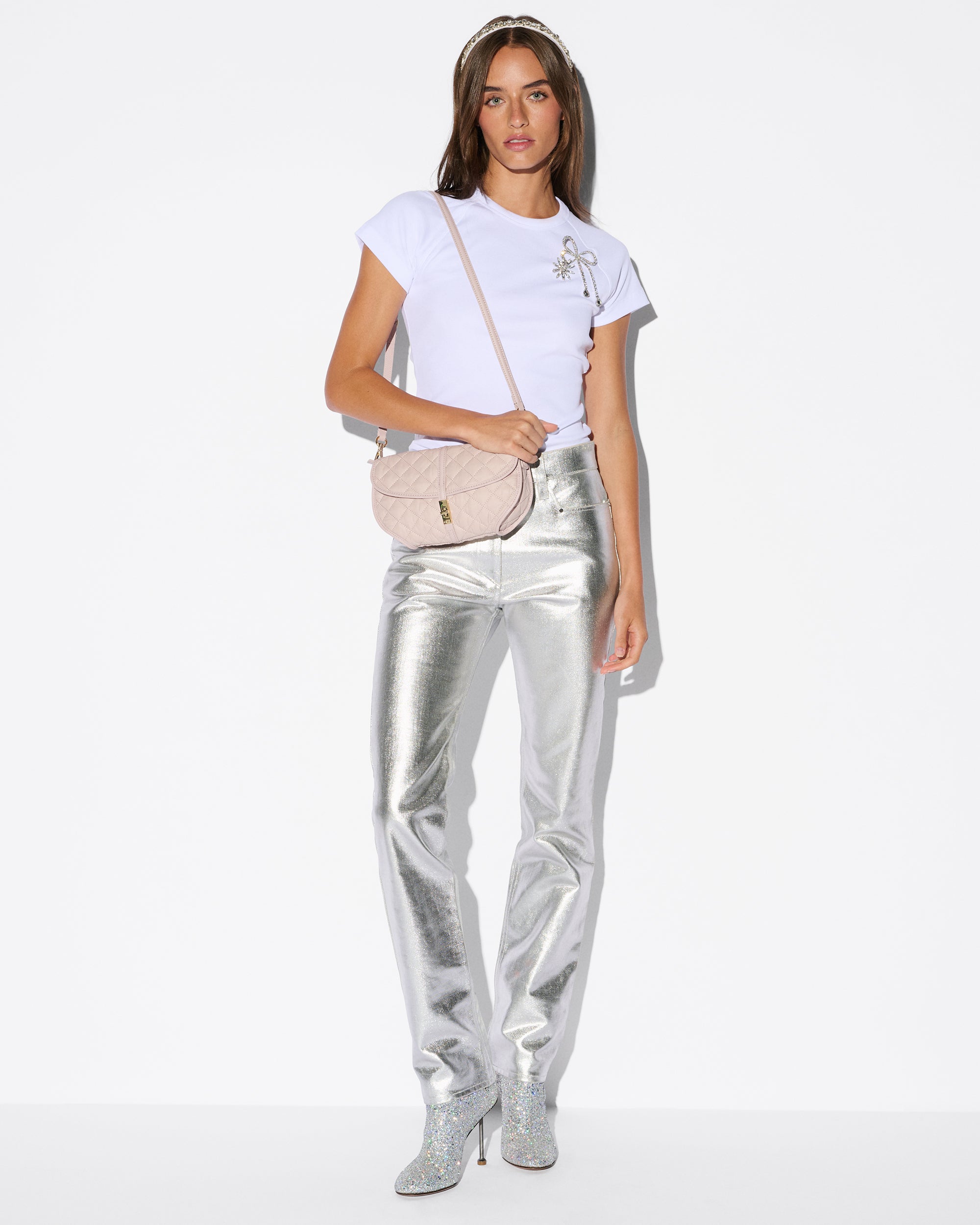 City Pink Small Astor Convertible Clutch