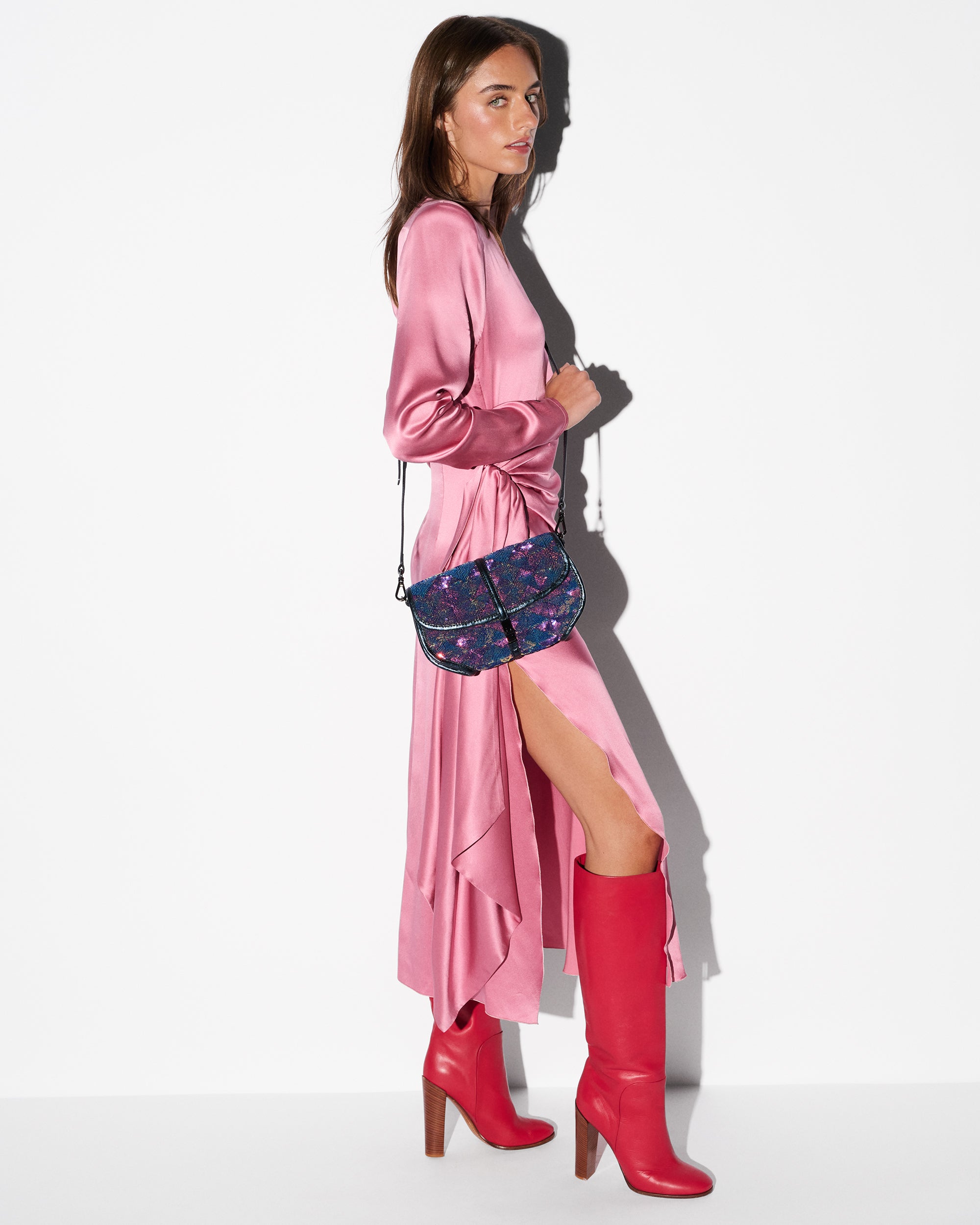 Aurora Sequin Small Astor Convertible Clutch