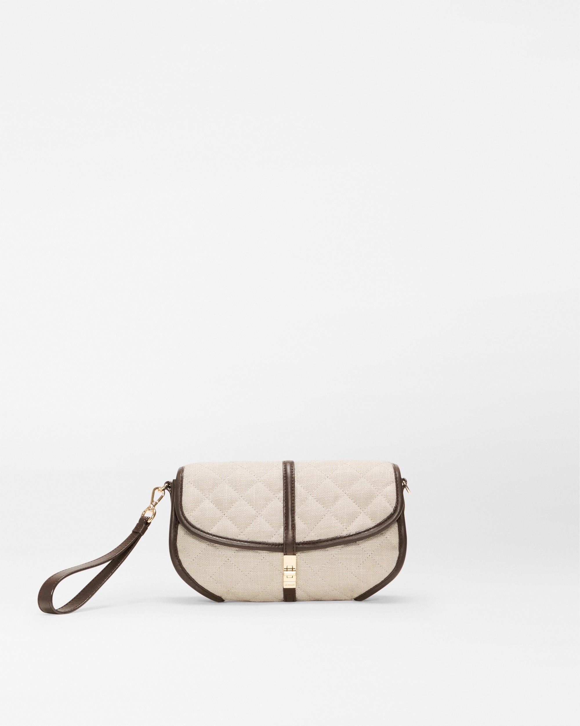 Sandy Linen Small Astor Convertible Clutch