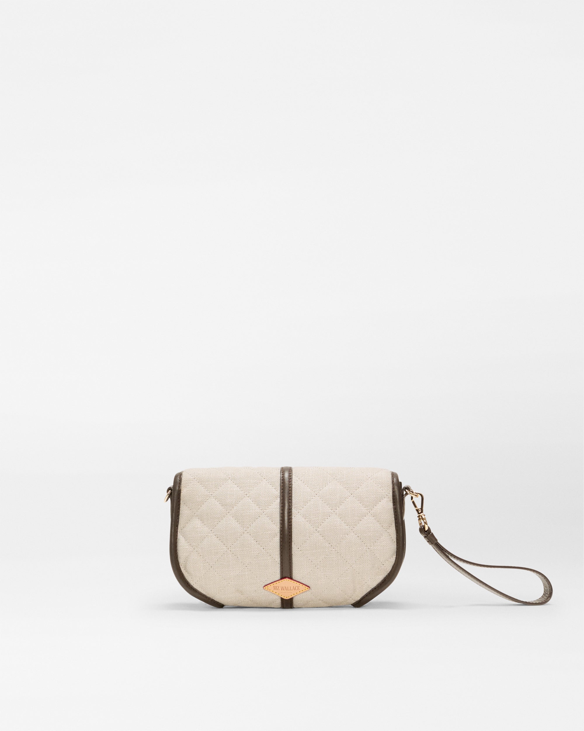 Sandy Linen Small Astor Convertible Clutch