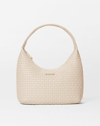 Woven Shoulder Bag With Metal Handle main image 0