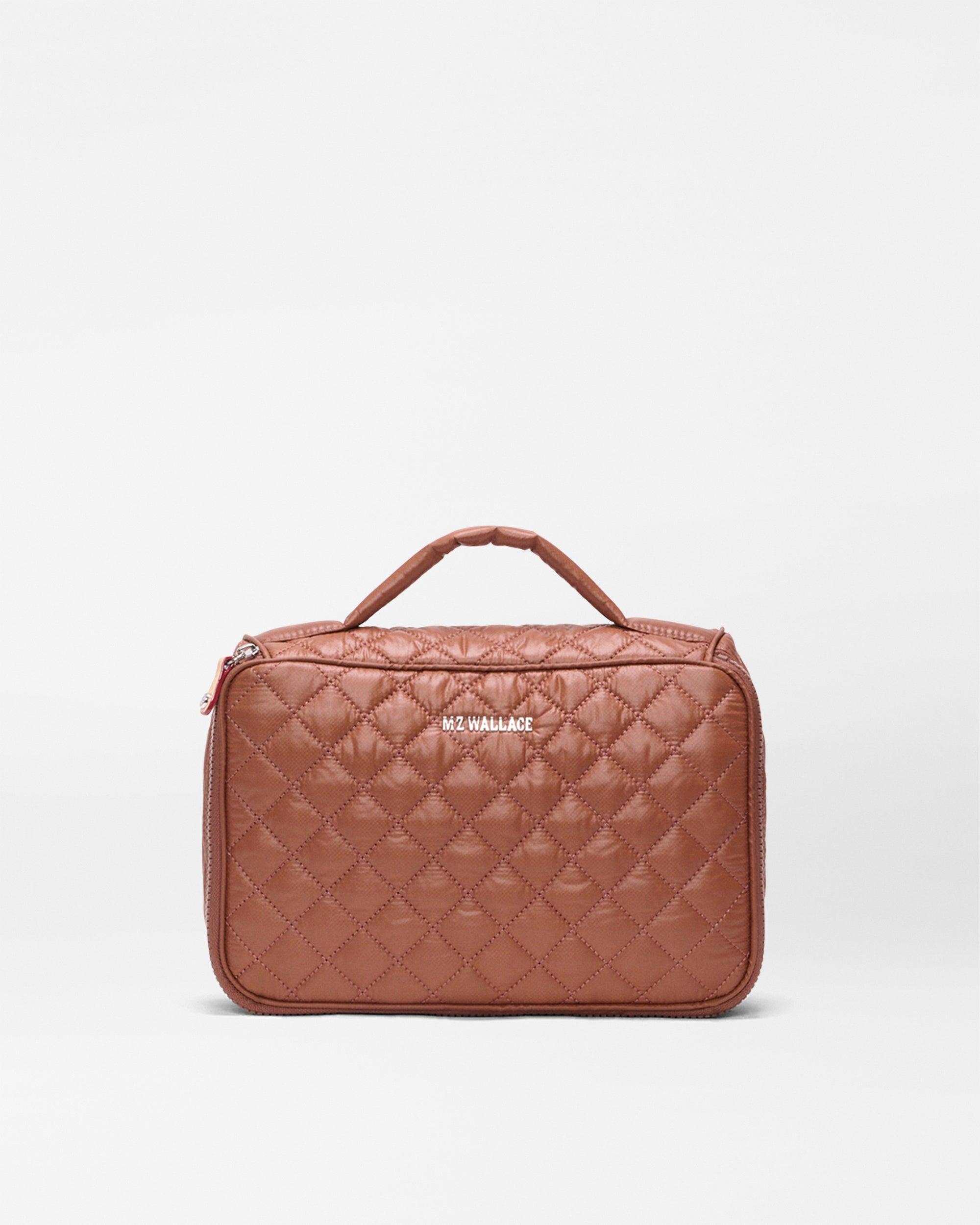 マサ Terracotta Zip Round Cosmetic