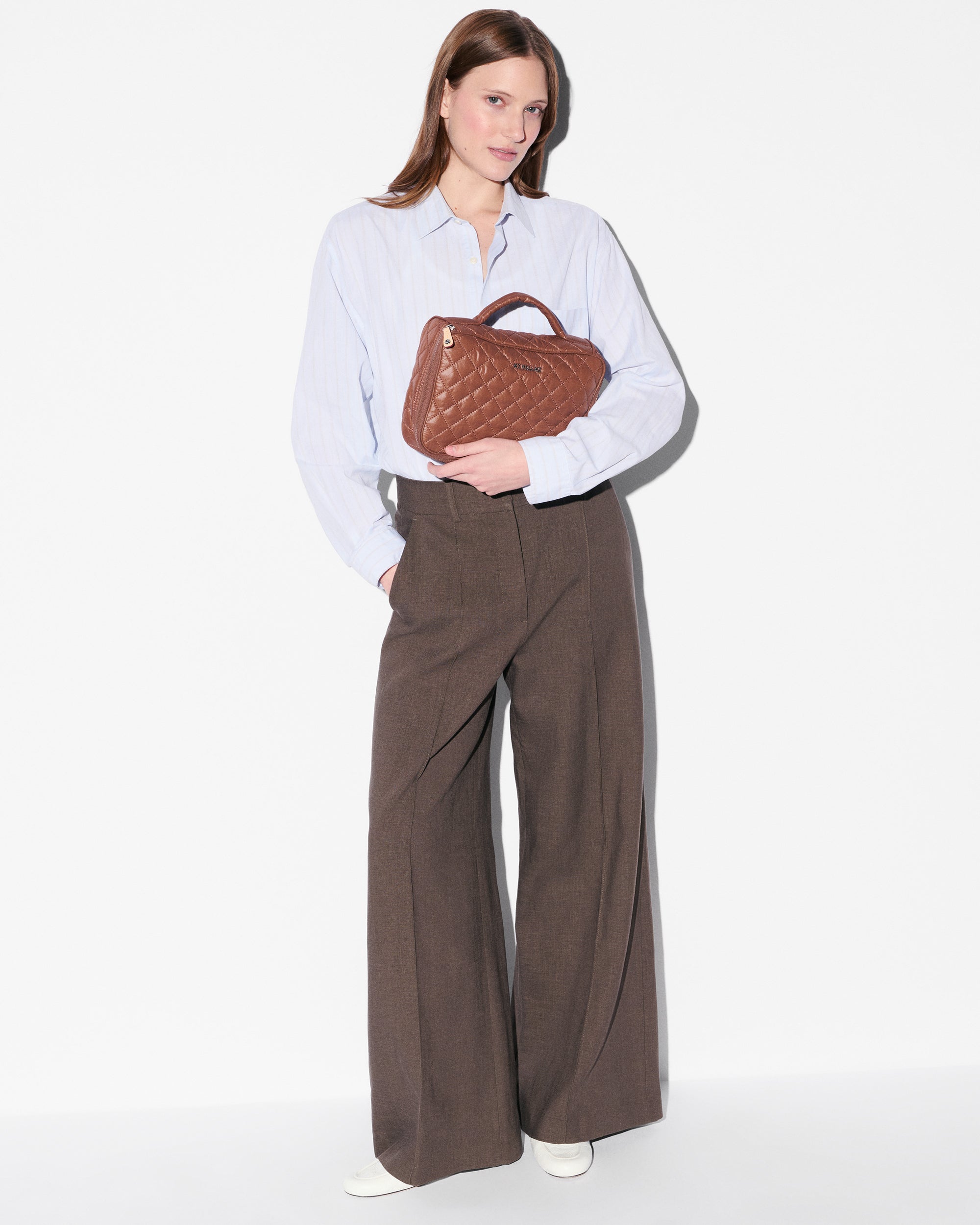 Terracotta Zip Round Cosmetic