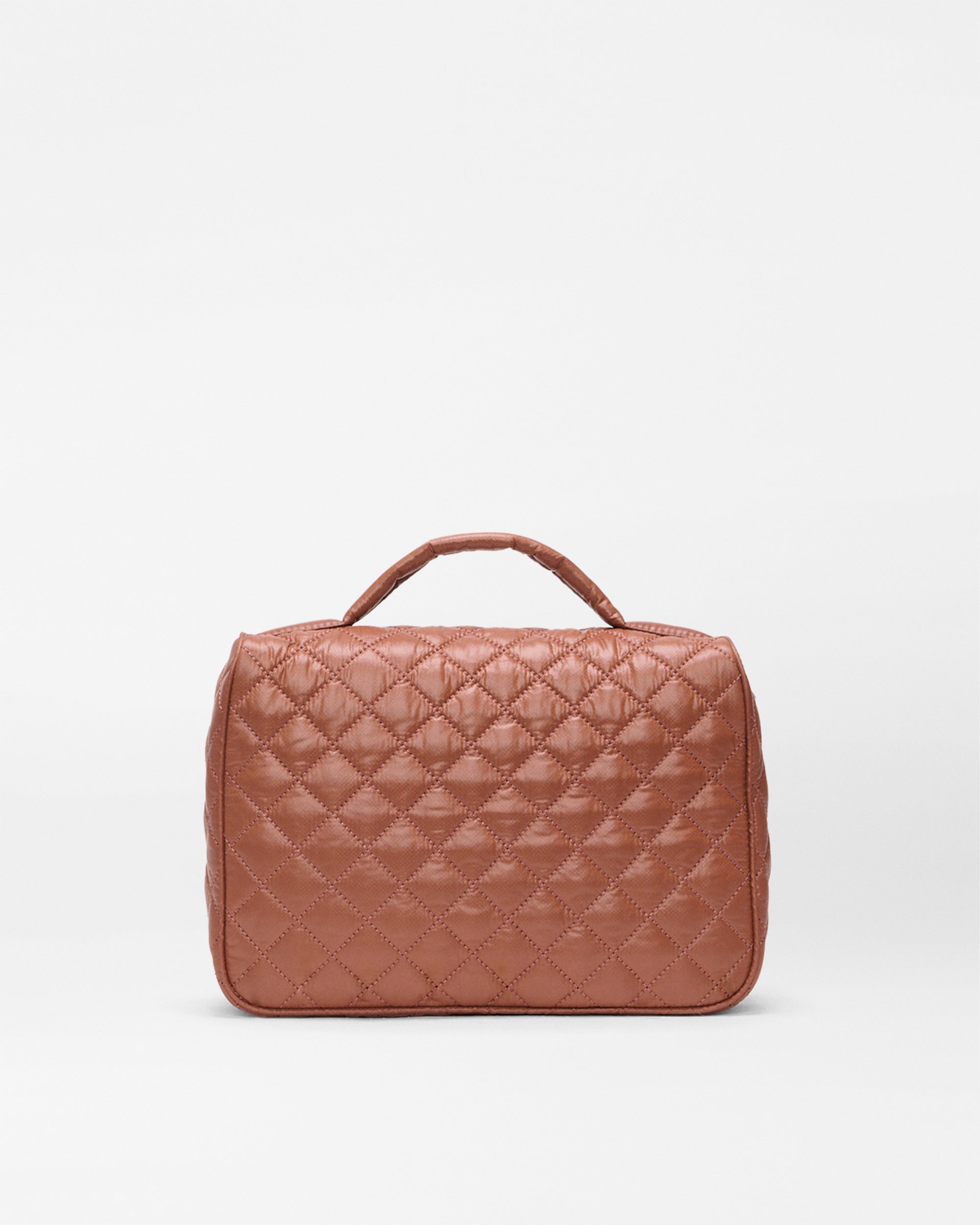 macyluu Terracotta Zip Round Cosmetic