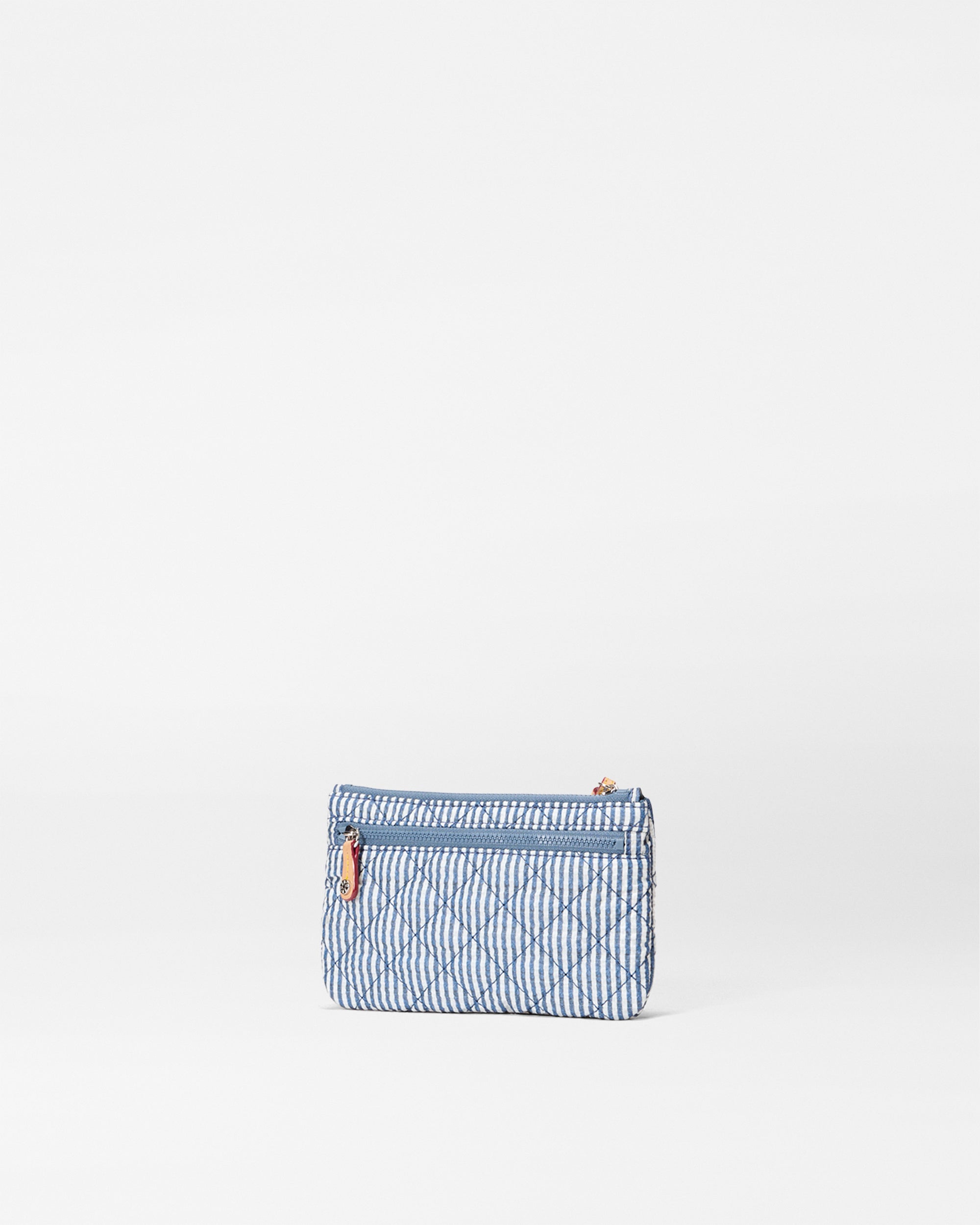 Seersucker Flat Metro Wristlet
