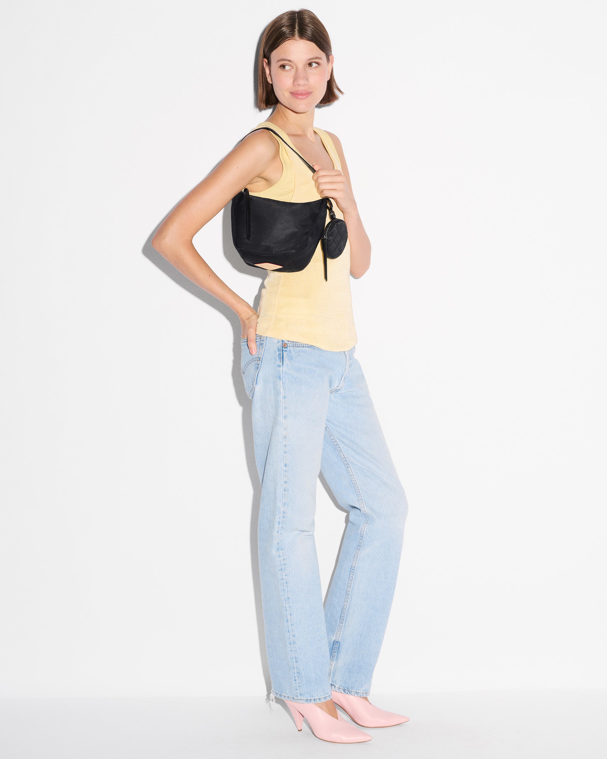 Black Small Waverly Hobo