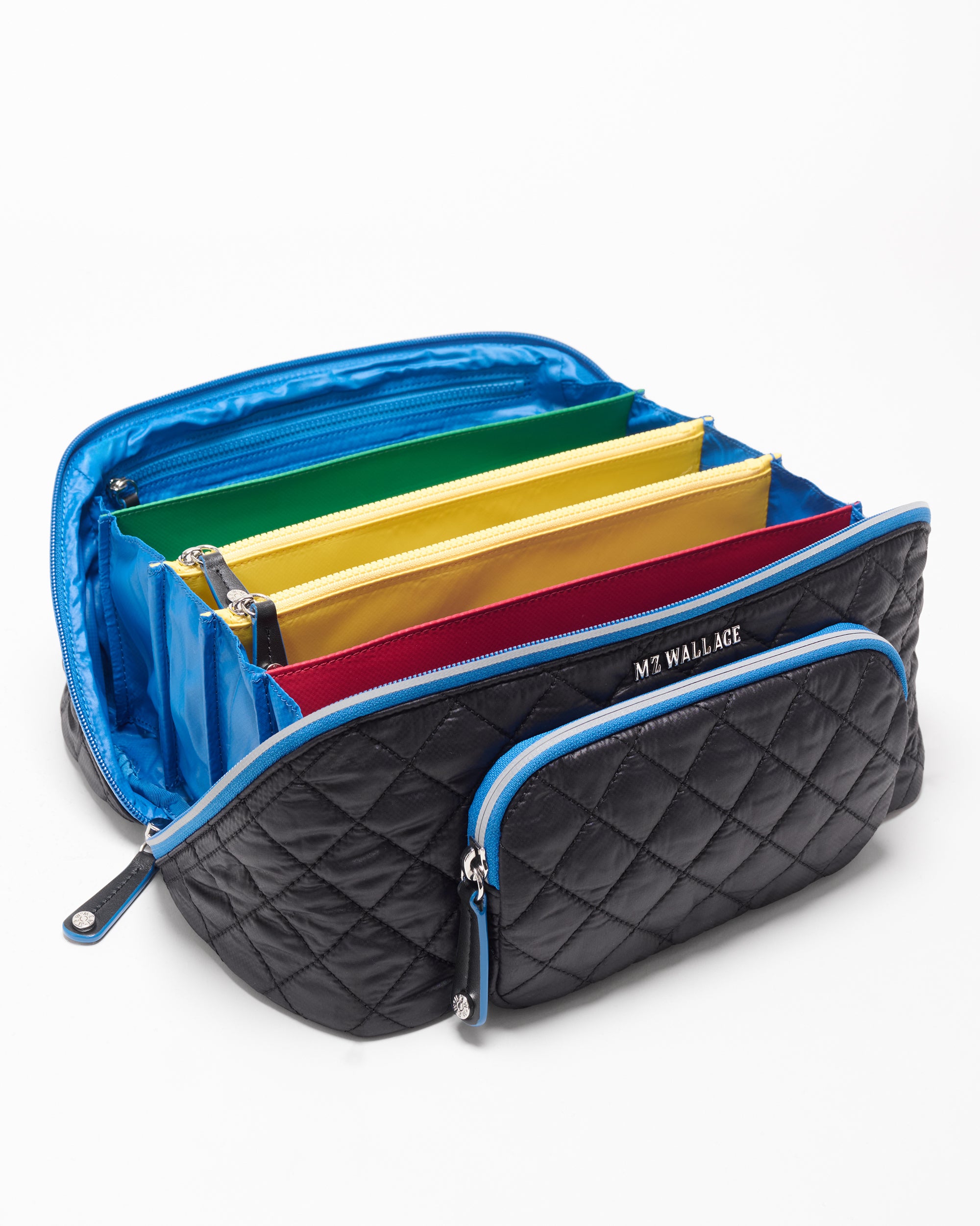 MZW x Splits59 Black/Classic Blue Large Accordion Cosmetic